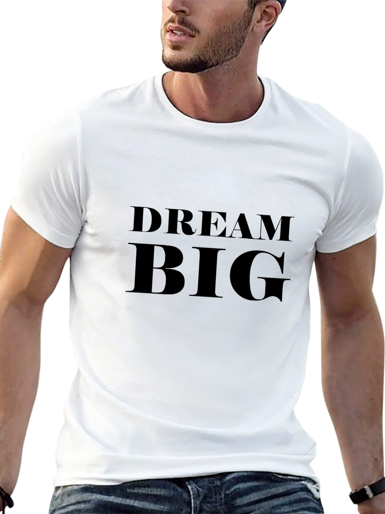 Dream Big Black T-Shirt - Motivational Tee