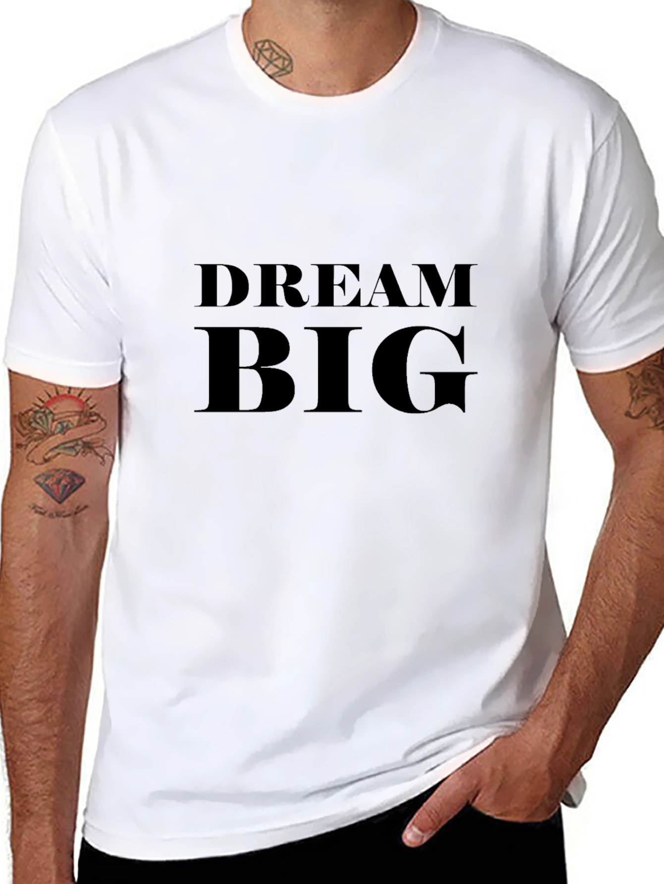 Dream Big Black T-Shirt - Motivational Tee