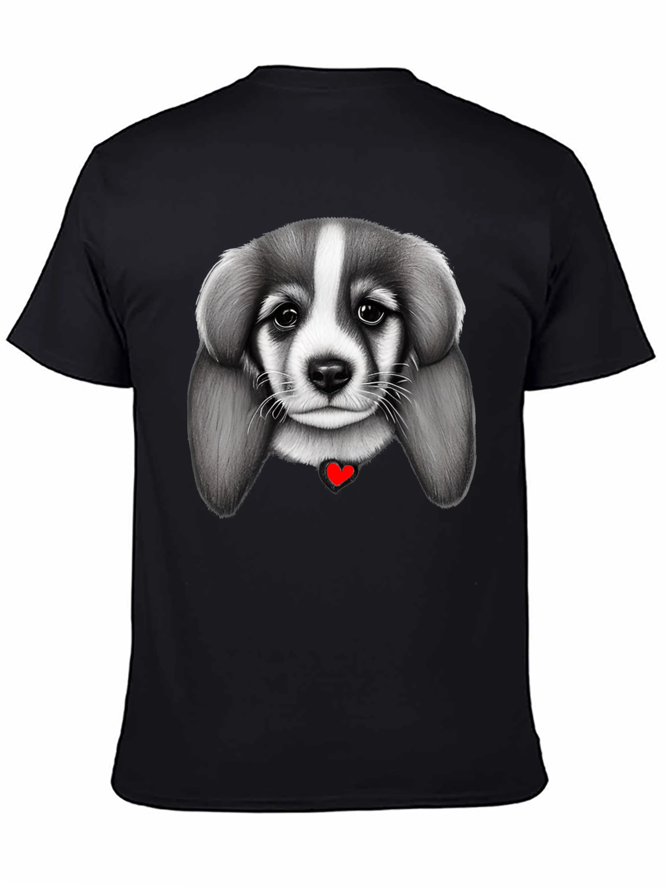 Puppy Love Black T-Shirt