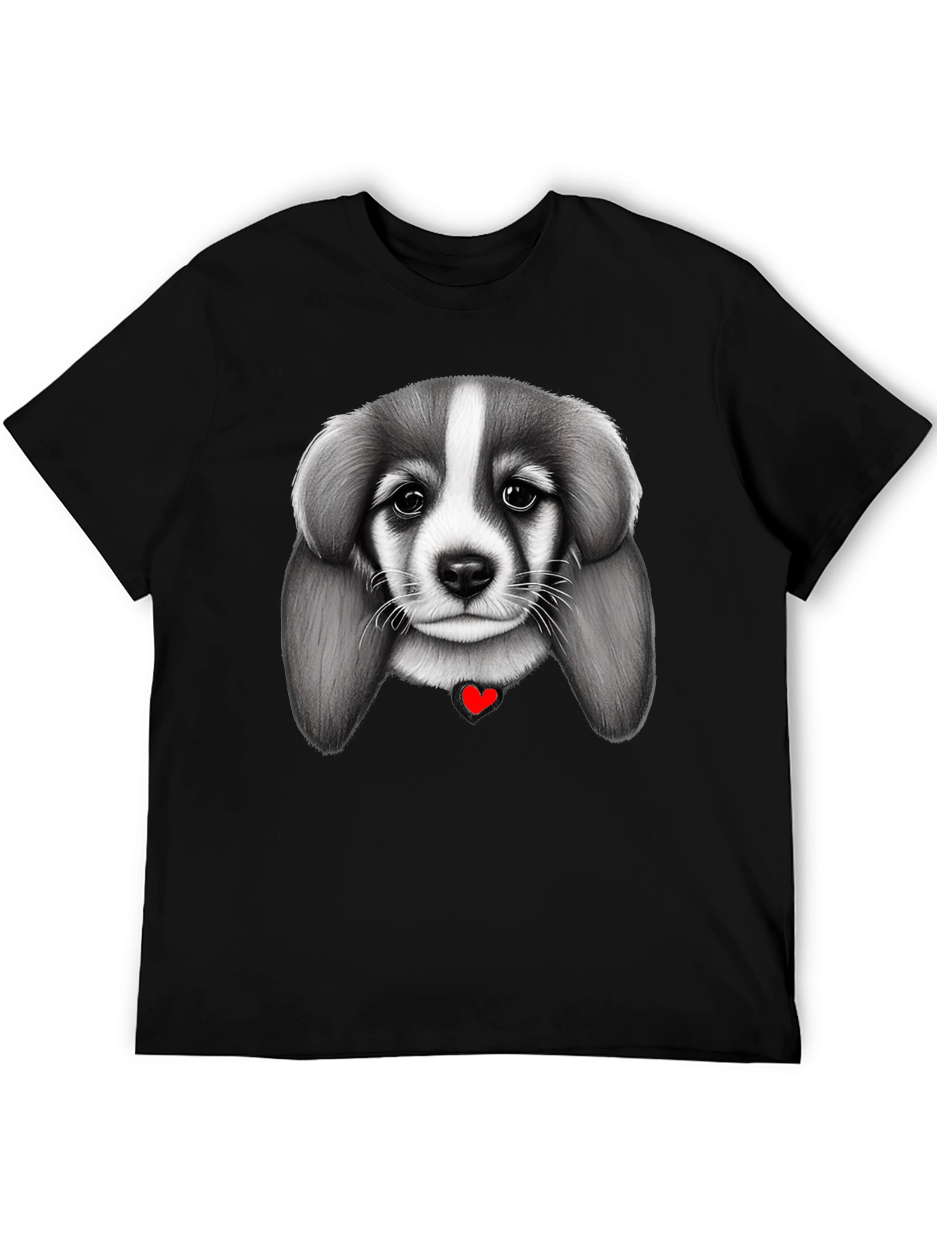 Puppy Love Black T-Shirt