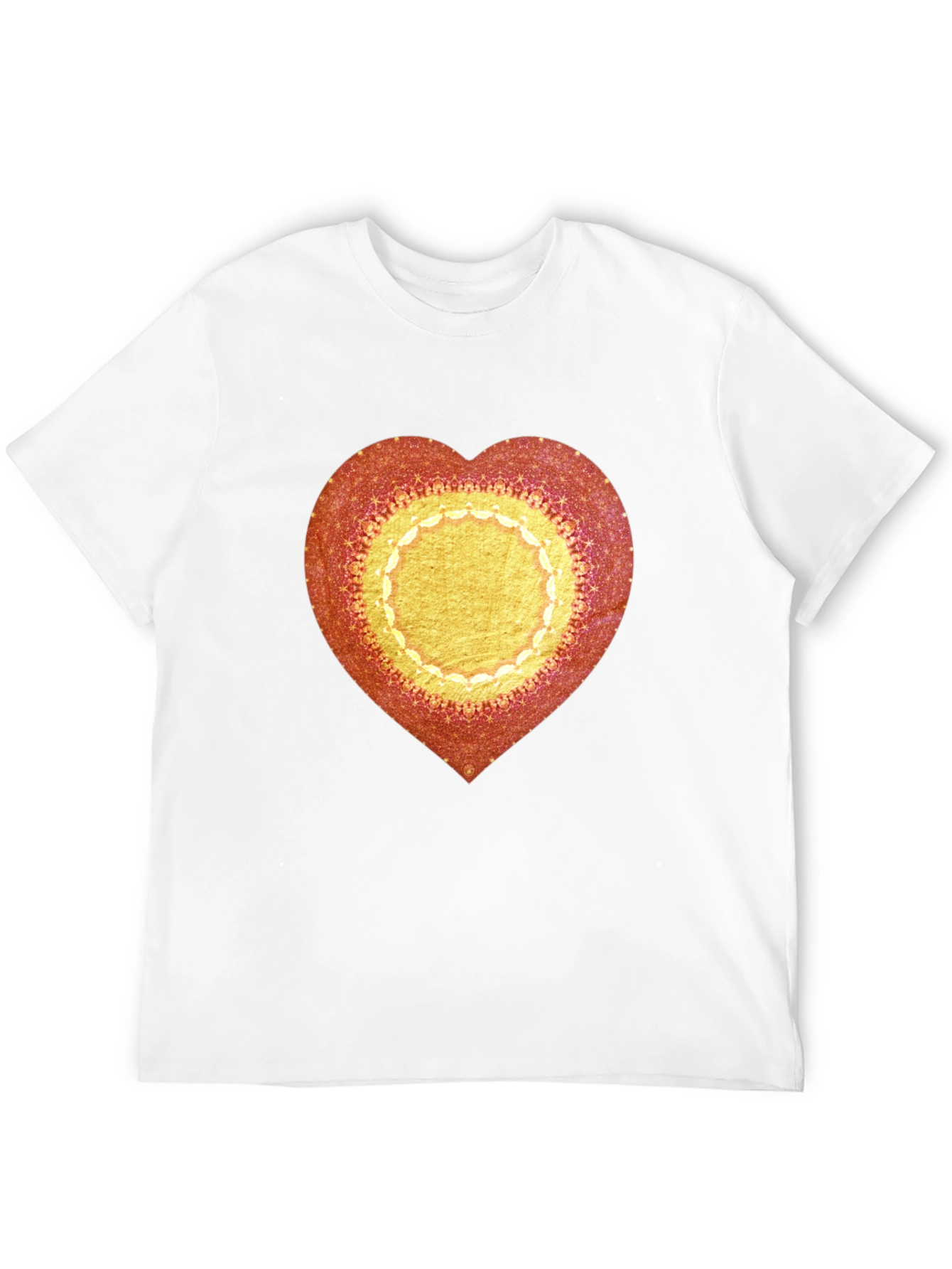Heart Mandala Graphic Tee - Stylish Casual Wear