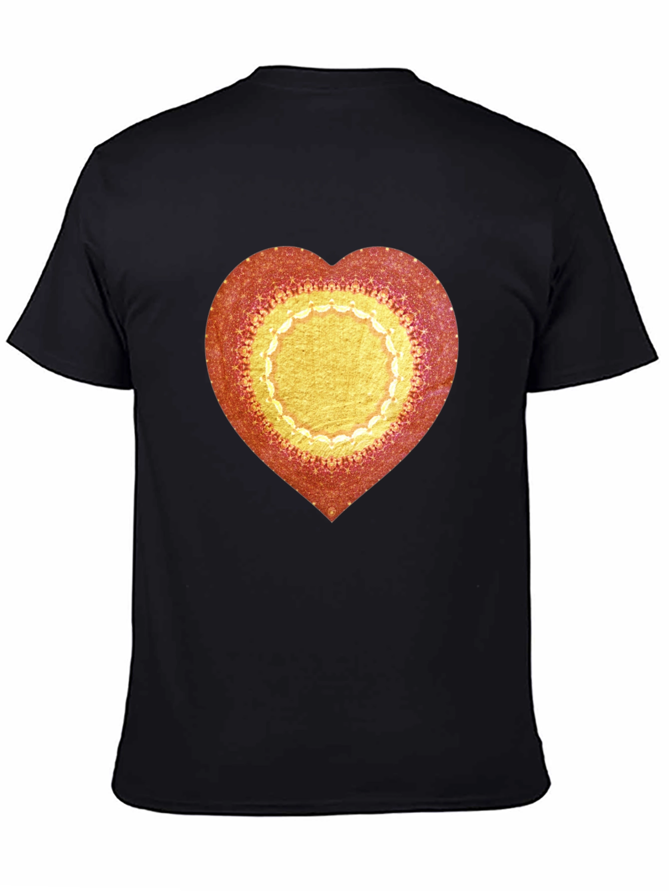 Heart Mandala Graphic Tee - Stylish Casual Wear