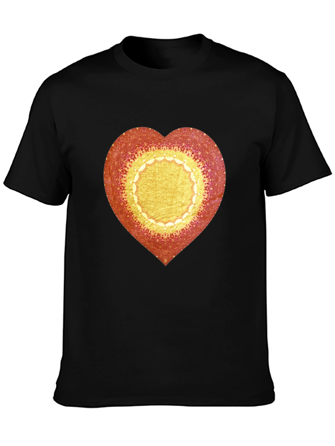 Heart Mandala Graphic Tee - Stylish Casual Wear