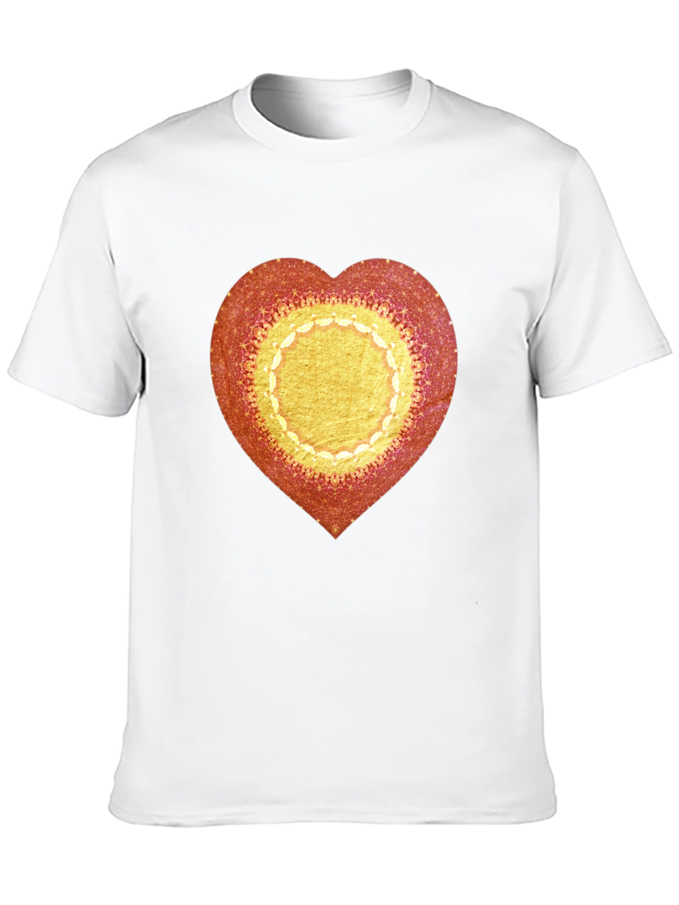 Heart Mandala Graphic Tee - Stylish Casual Wear