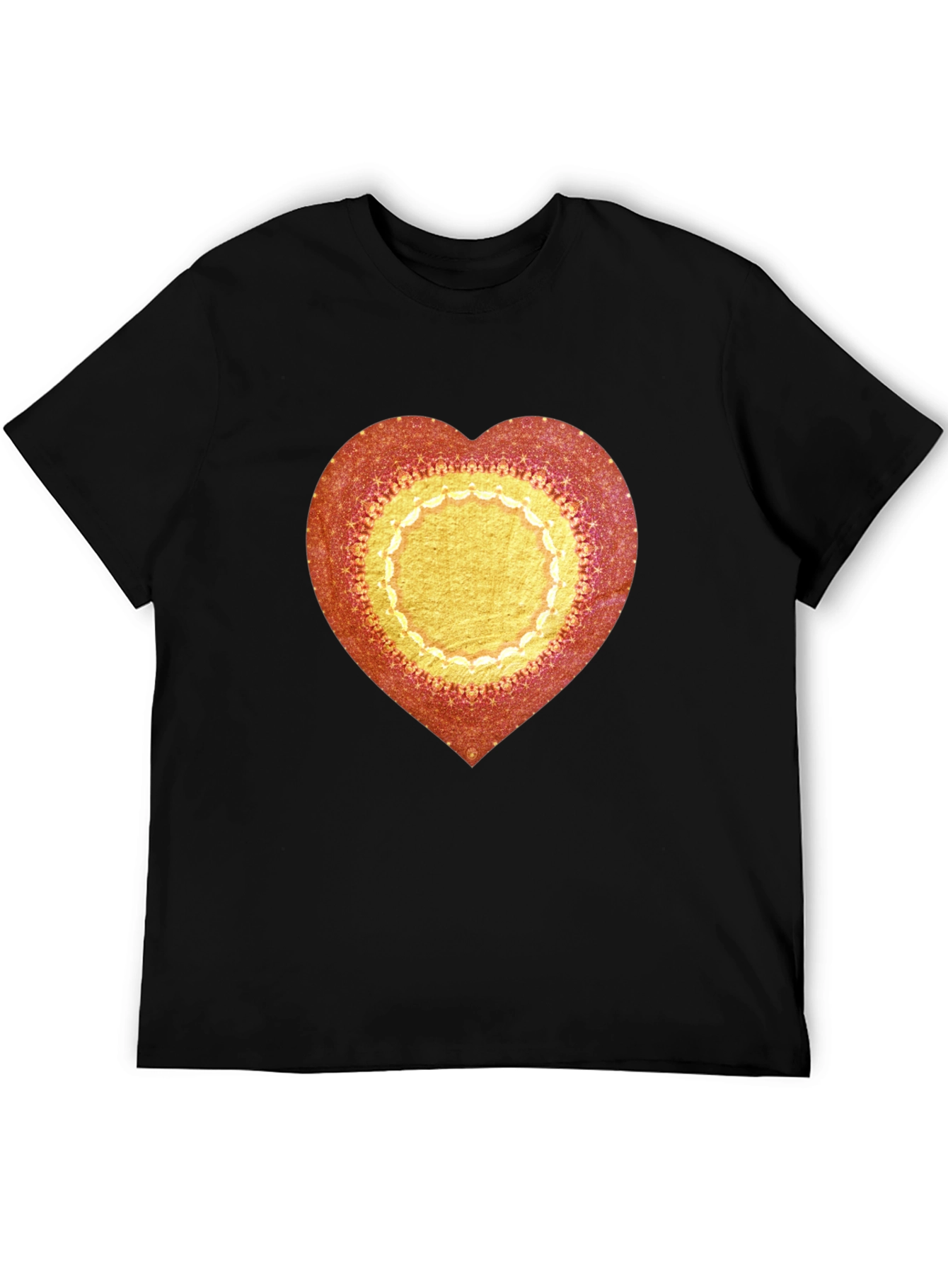 Heart Mandala Graphic Tee - Stylish Casual Wear