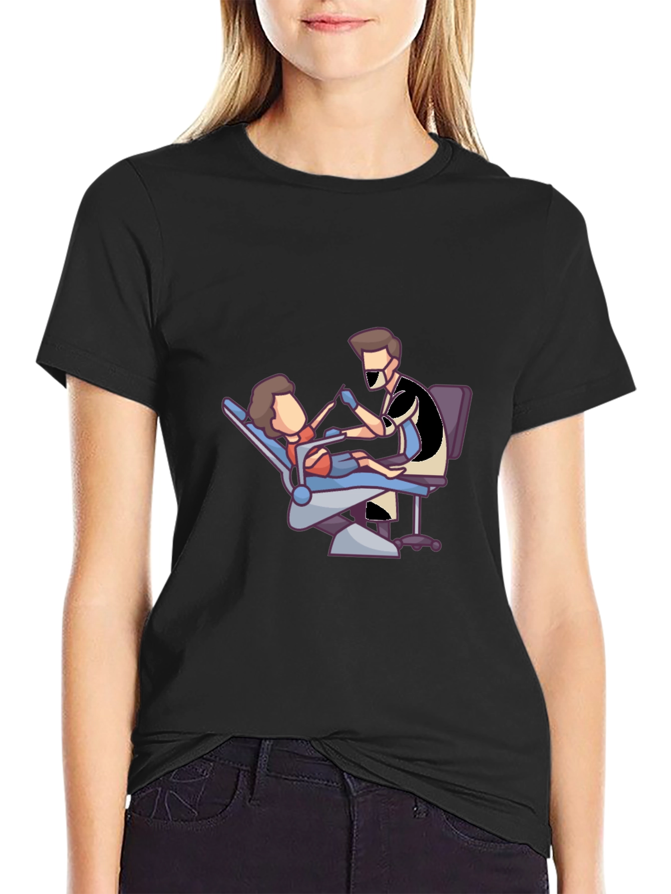 Dental Cartoon Graphic T-Shirt