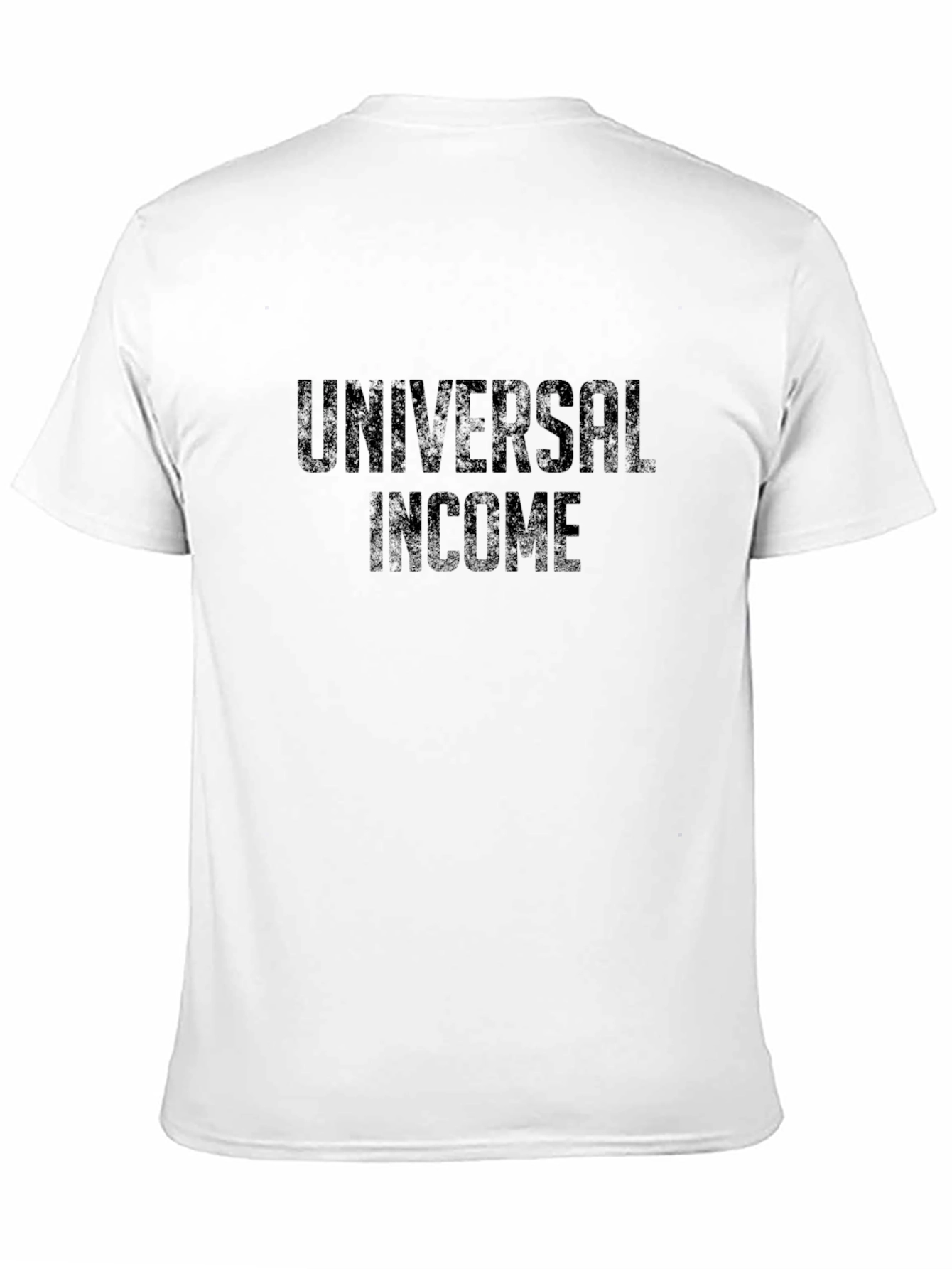 Universal Income Graphic Tee - Modern Black T-Shirt