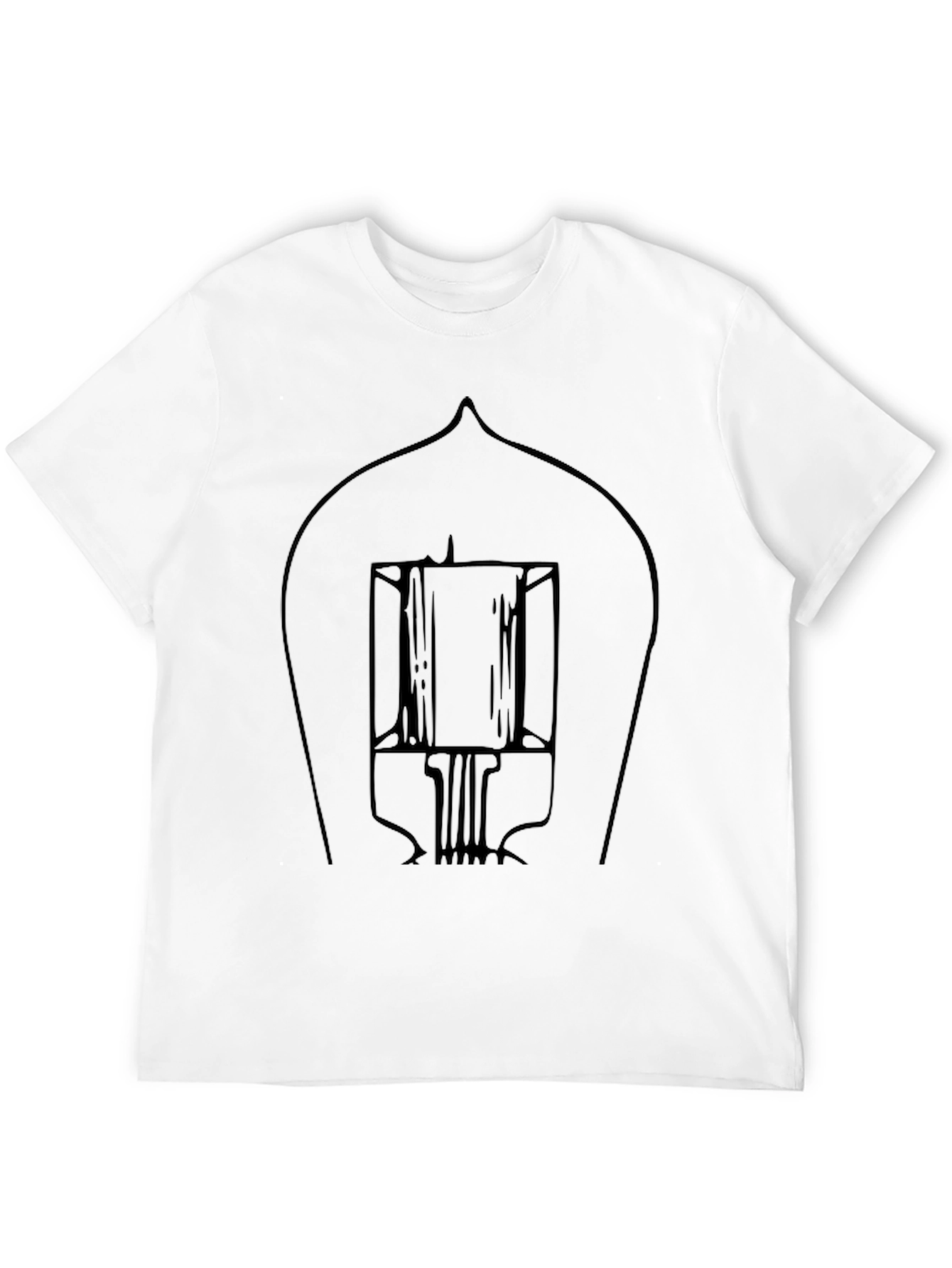 Black Graphic Tee - Vacuum Tube Design