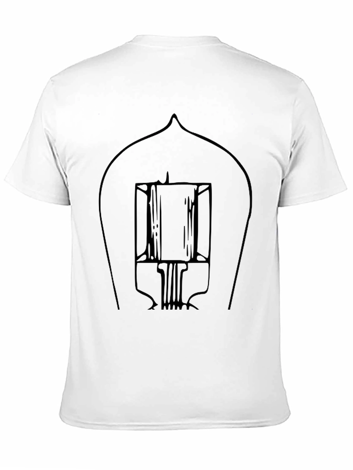 Black Graphic Tee - Vacuum Tube Design
