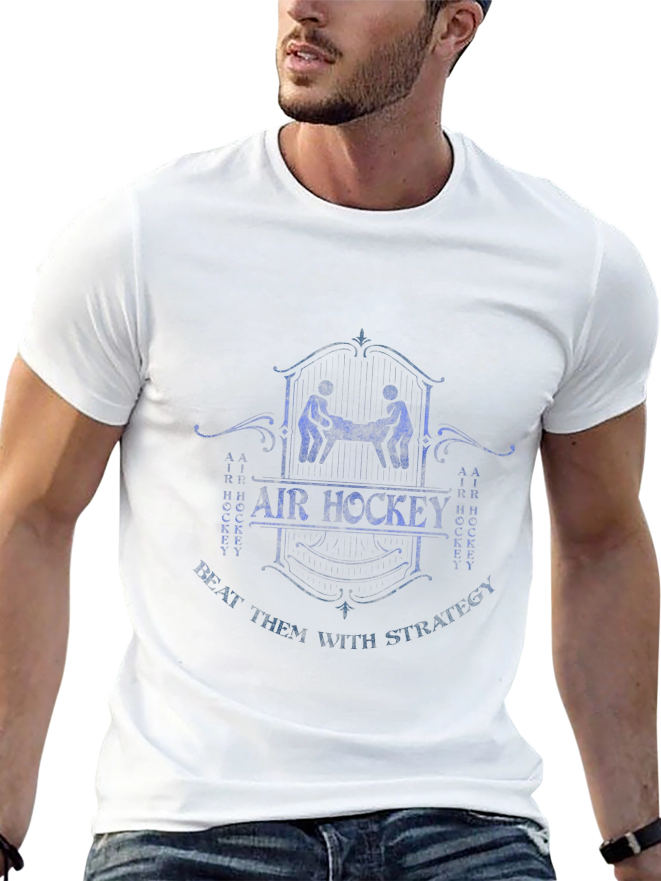 Air Hockey Strategy Tee - Beat Them All!