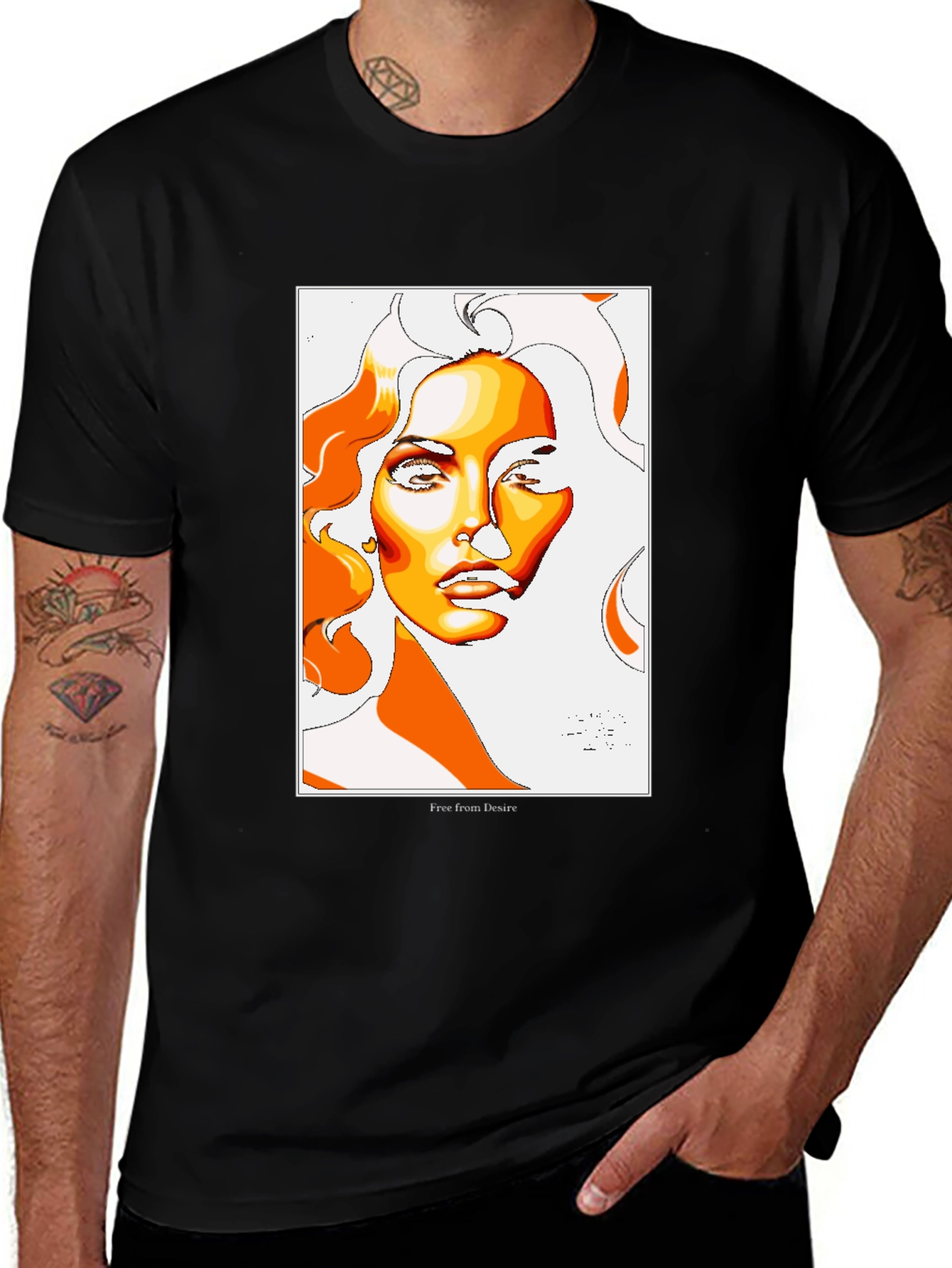 Abstract Woman Graphic Tee - Free From Desire