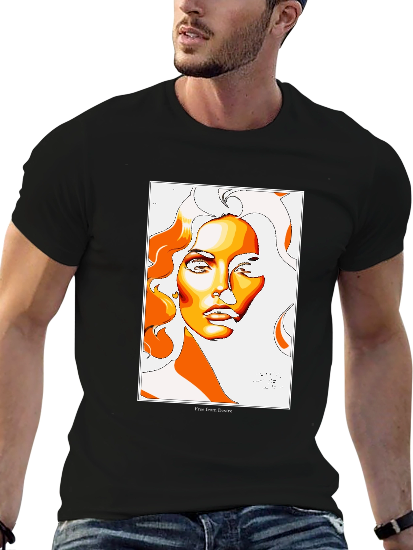 Abstract Woman Graphic Tee - Free From Desire