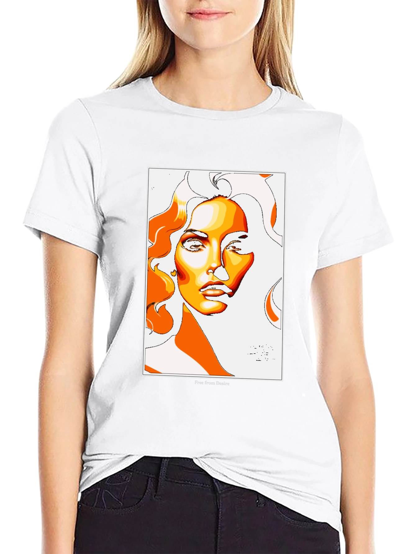 Abstract Woman Graphic Tee - Free From Desire