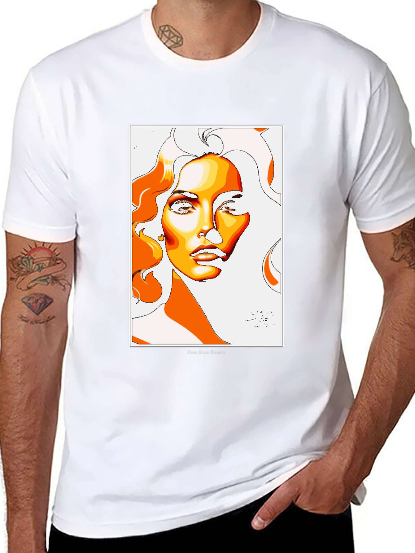 Abstract Woman Graphic Tee - Free From Desire