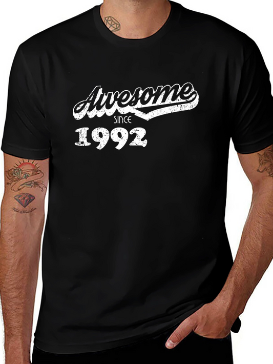 Awesome Since 1992 Graphic Tee - Black