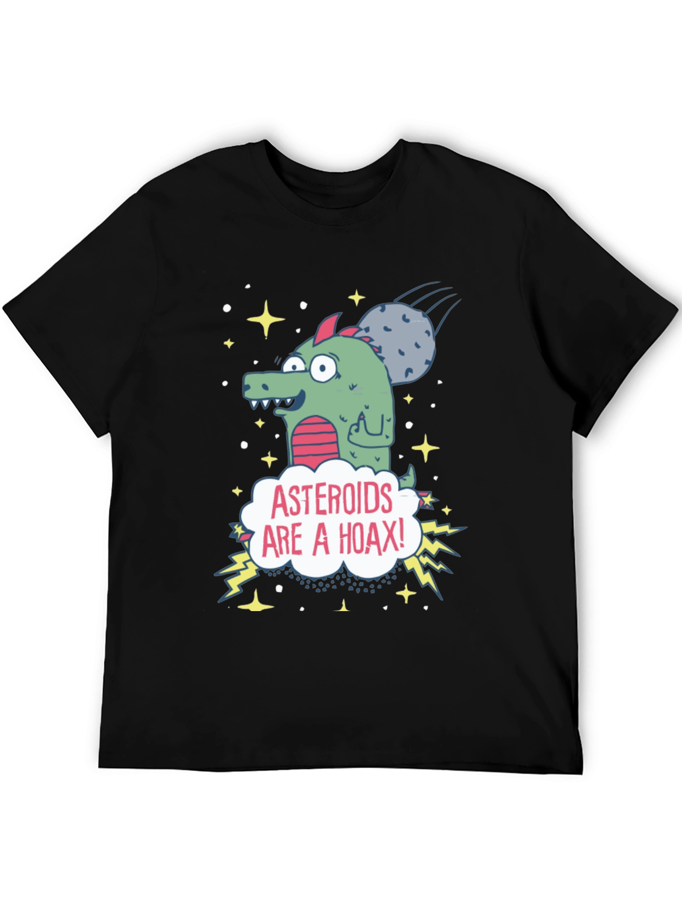 Asteroids are a Hoax Graphic Tee - Conspiracy T-Shirt