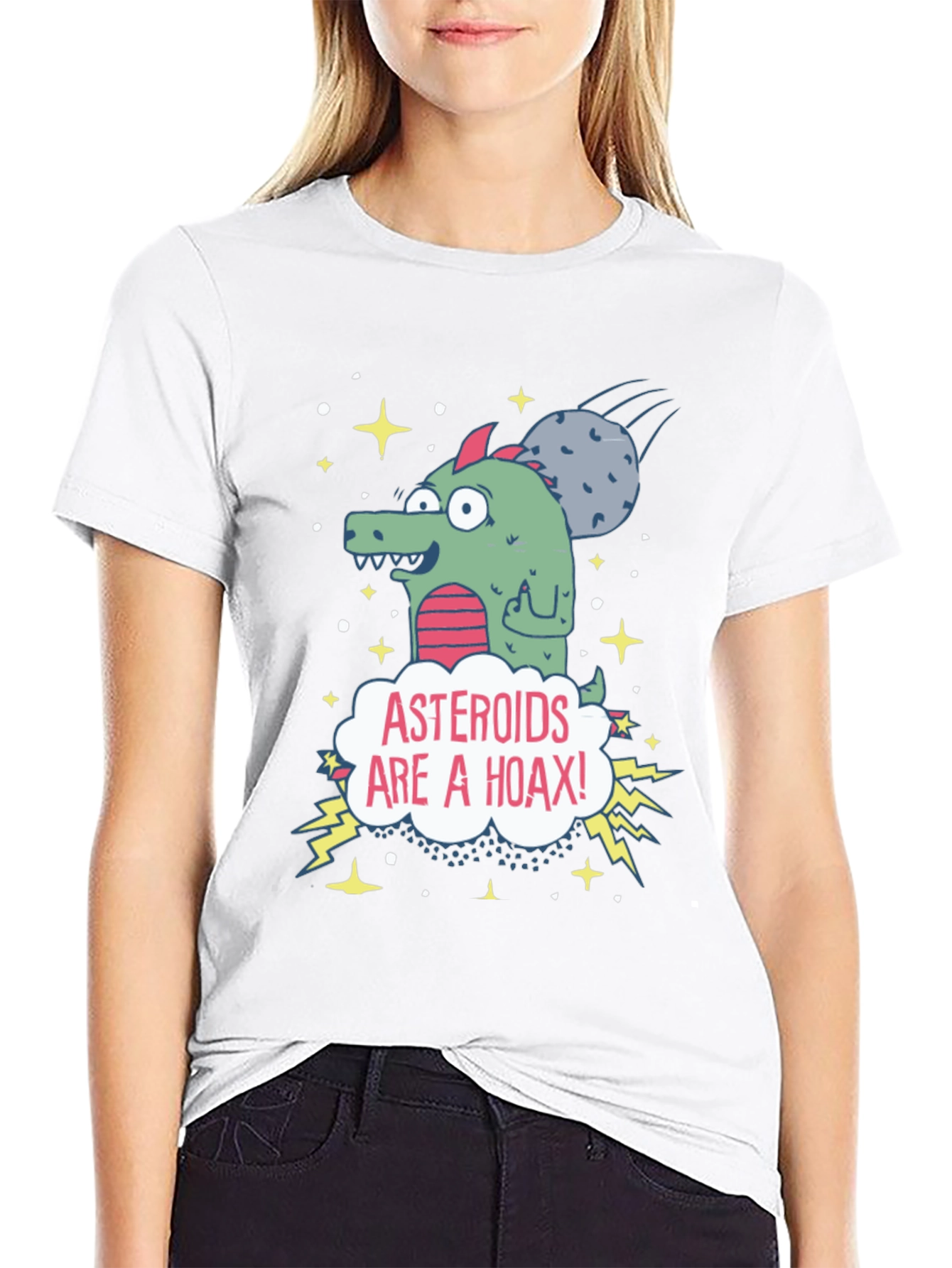 Asteroids are a Hoax Graphic Tee - Conspiracy T-Shirt