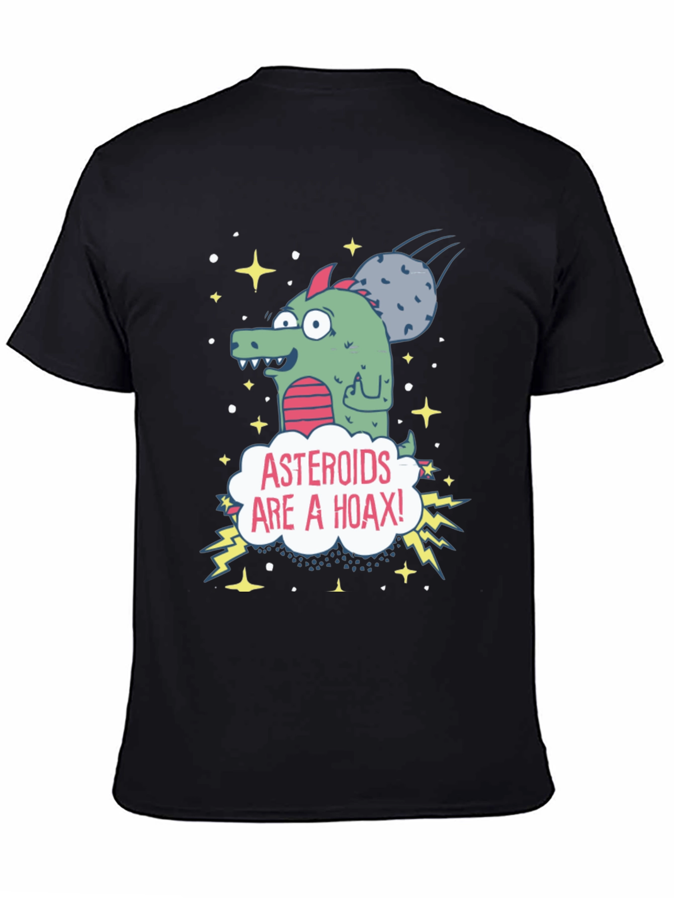 Asteroids are a Hoax Graphic Tee - Conspiracy T-Shirt