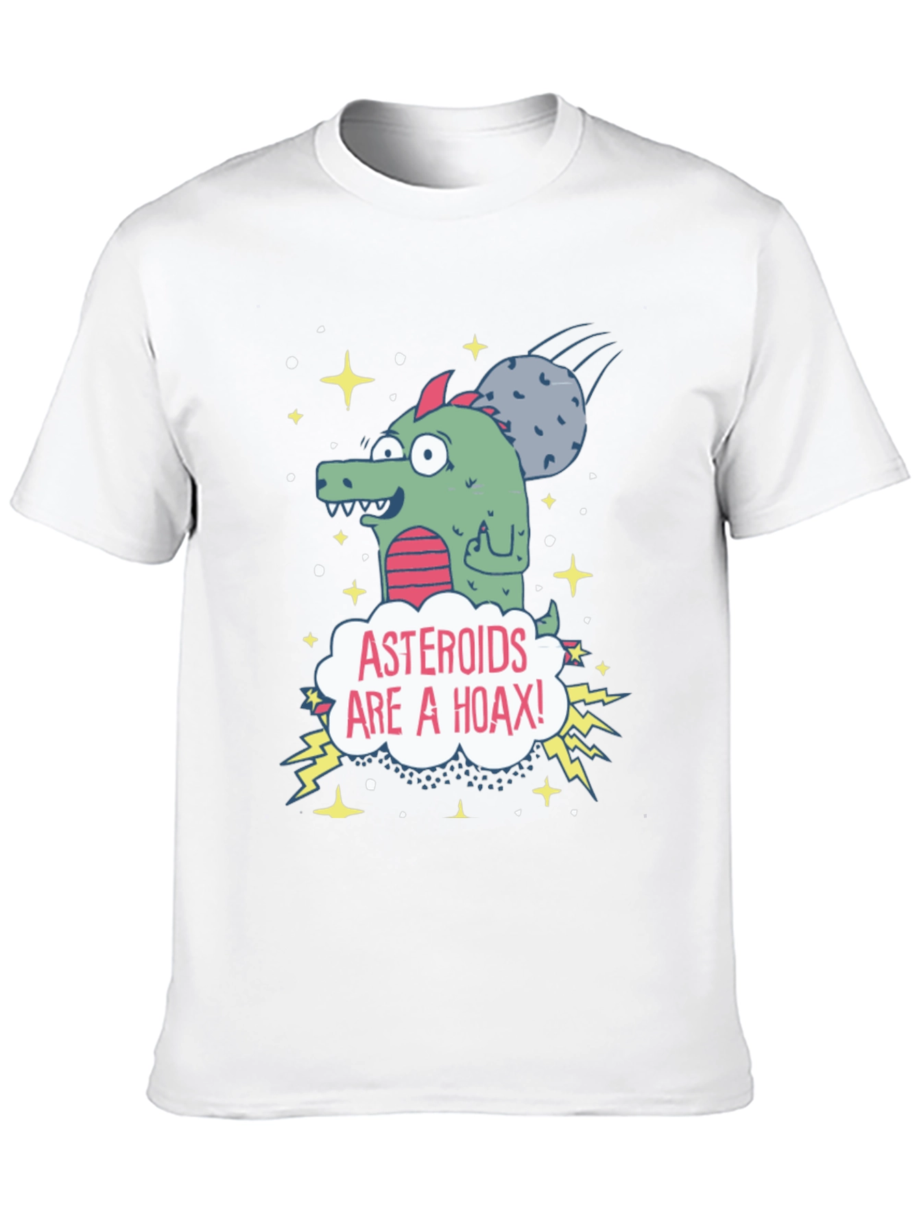 Asteroids are a Hoax Graphic Tee - Conspiracy T-Shirt