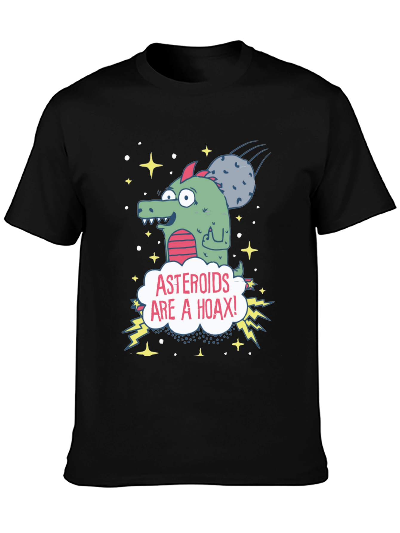 Asteroids are a Hoax Graphic Tee - Conspiracy T-Shirt