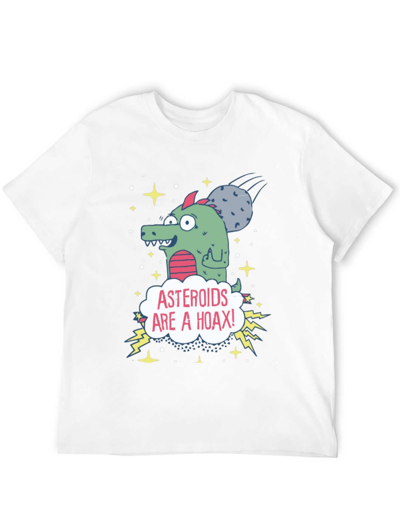 Asteroids are a Hoax Graphic Tee - Conspiracy T-Shirt