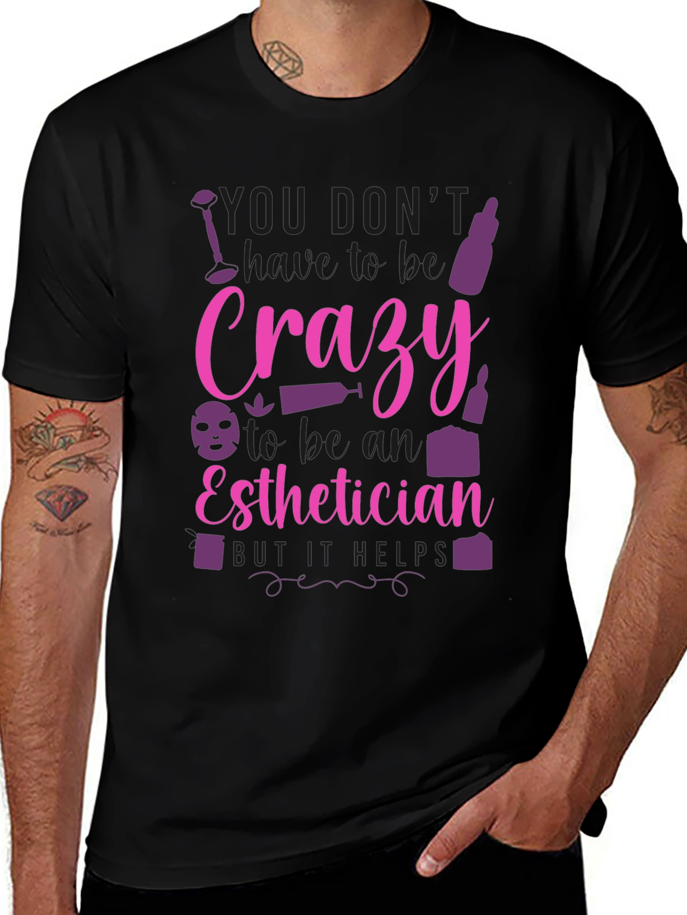 Crazy Esthetician Graphic T-Shirt