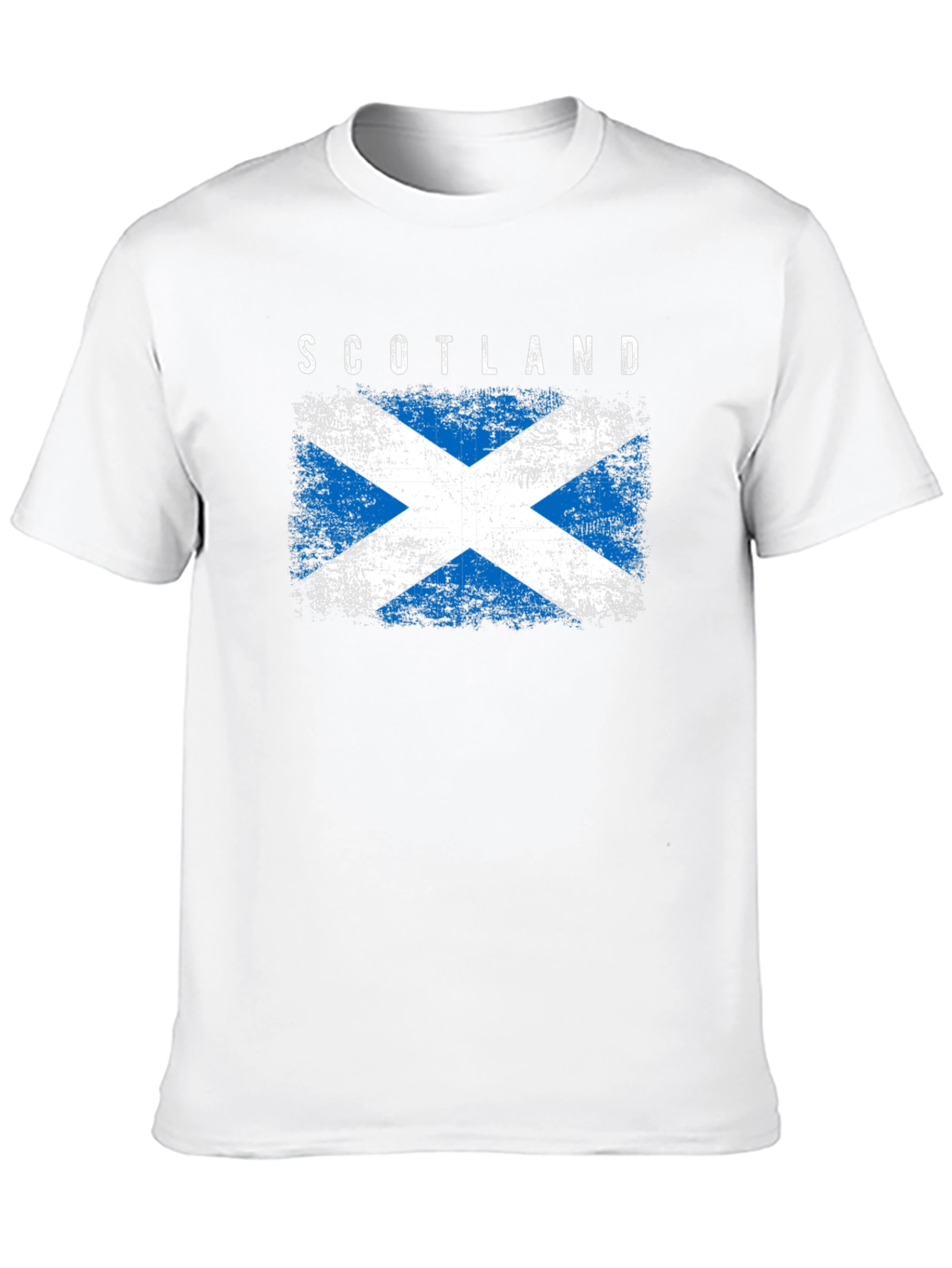 Scotland Flag Graphic Tee - Distressed Design