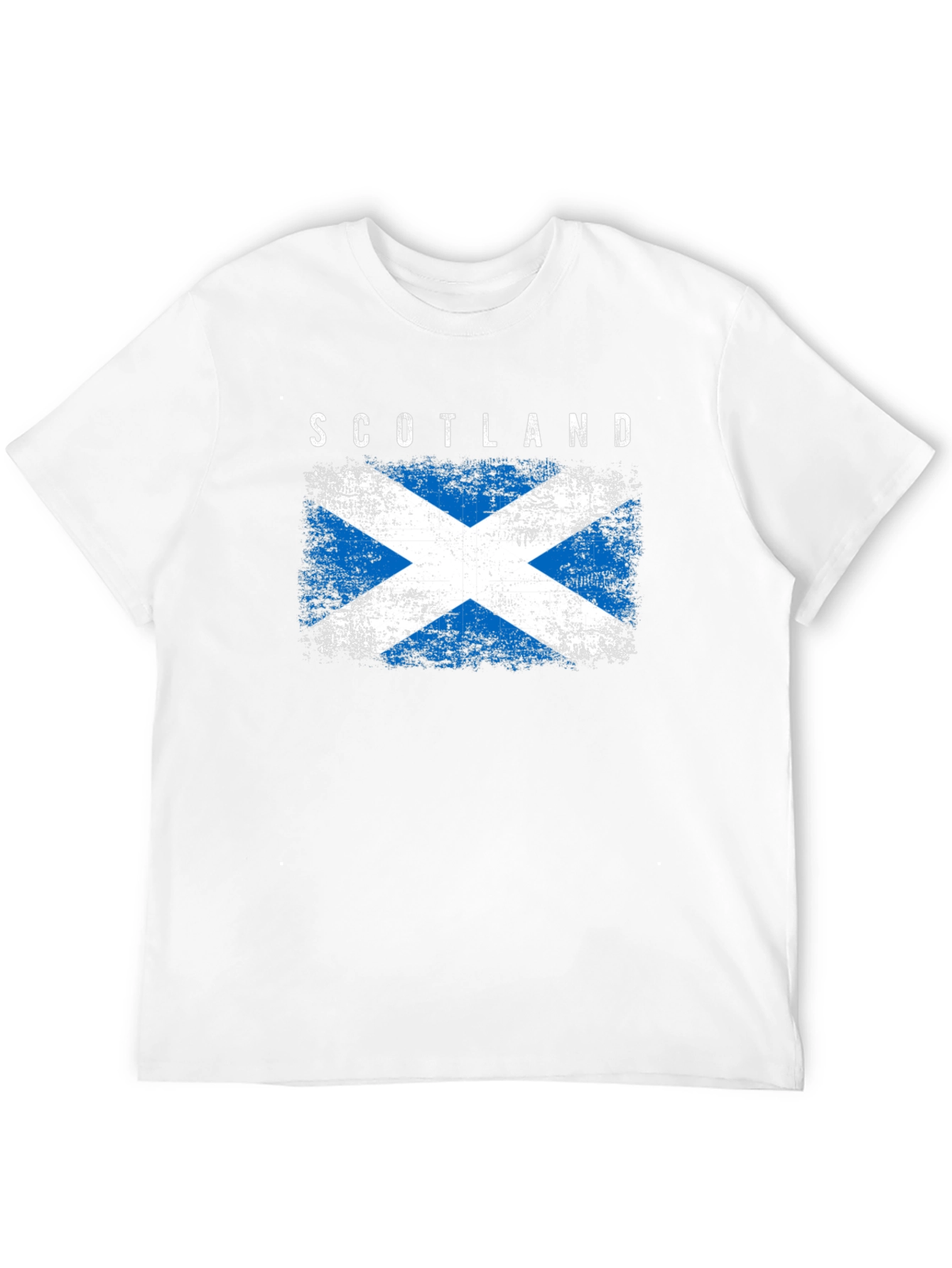 Scotland Flag Graphic Tee - Distressed Design