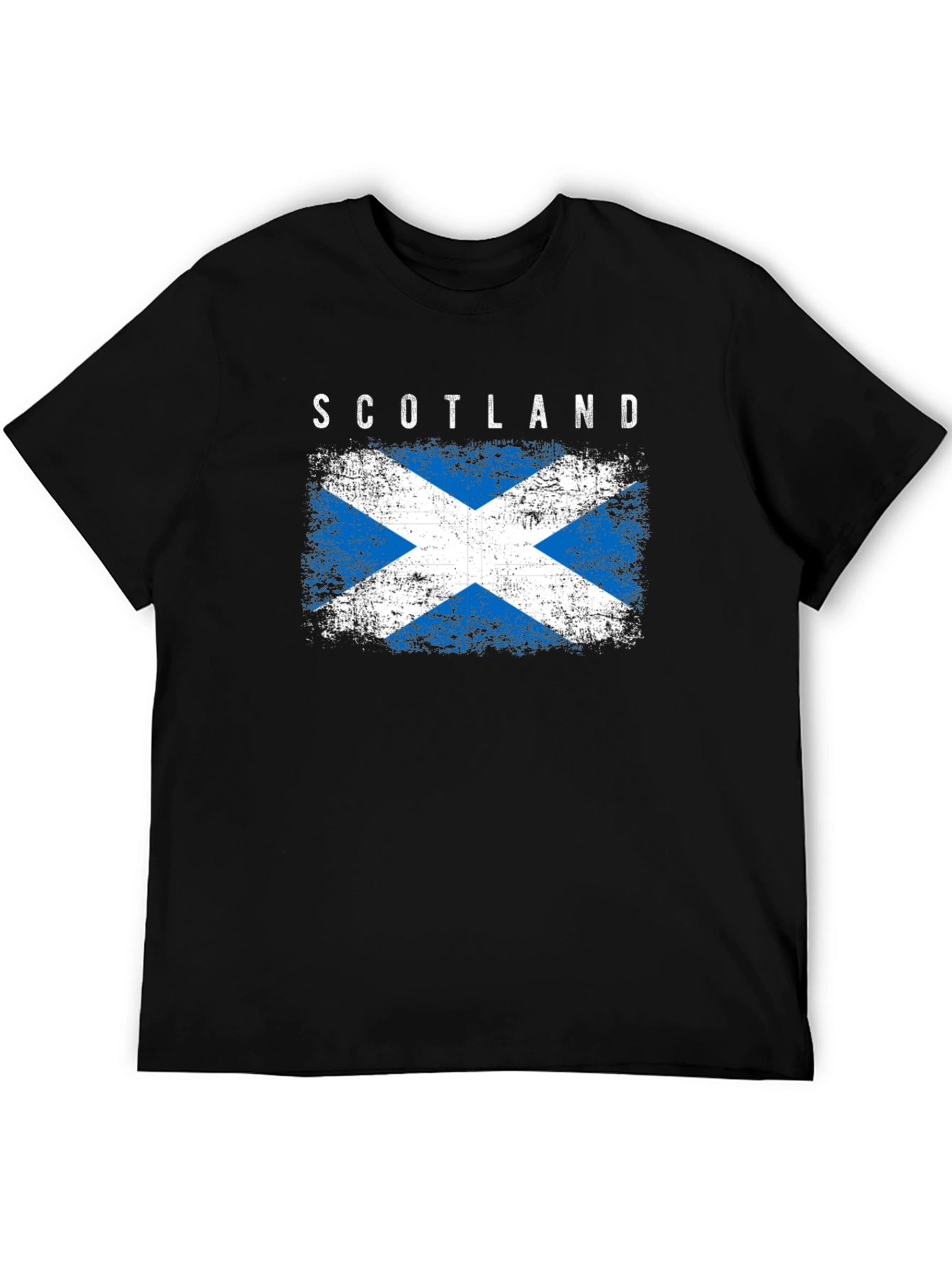 Scotland Flag Graphic Tee - Distressed Design