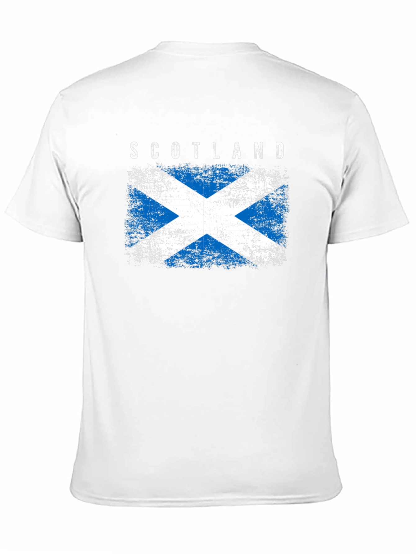 Scotland Flag Graphic Tee - Distressed Design
