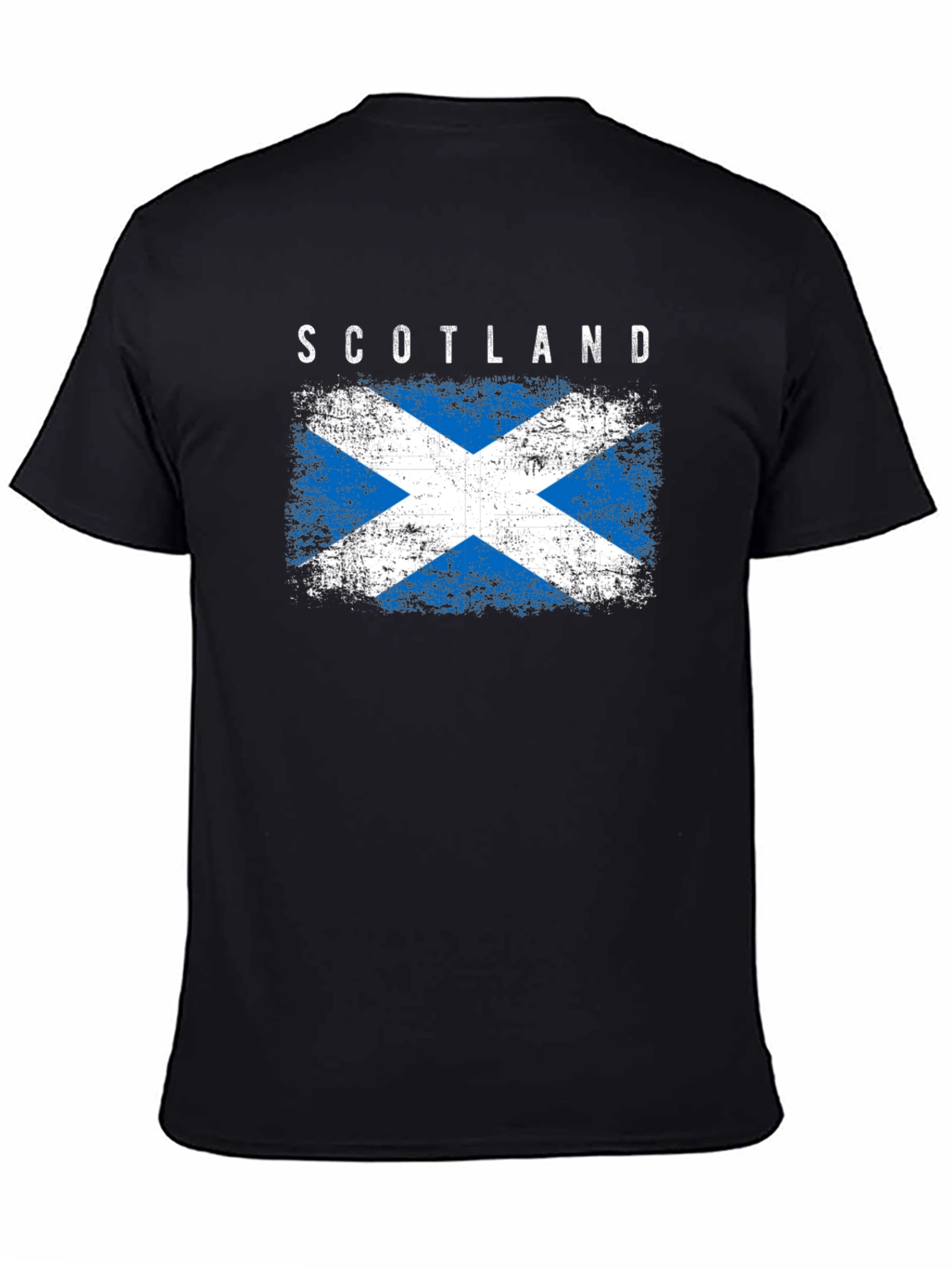Scotland Flag Graphic Tee - Distressed Design