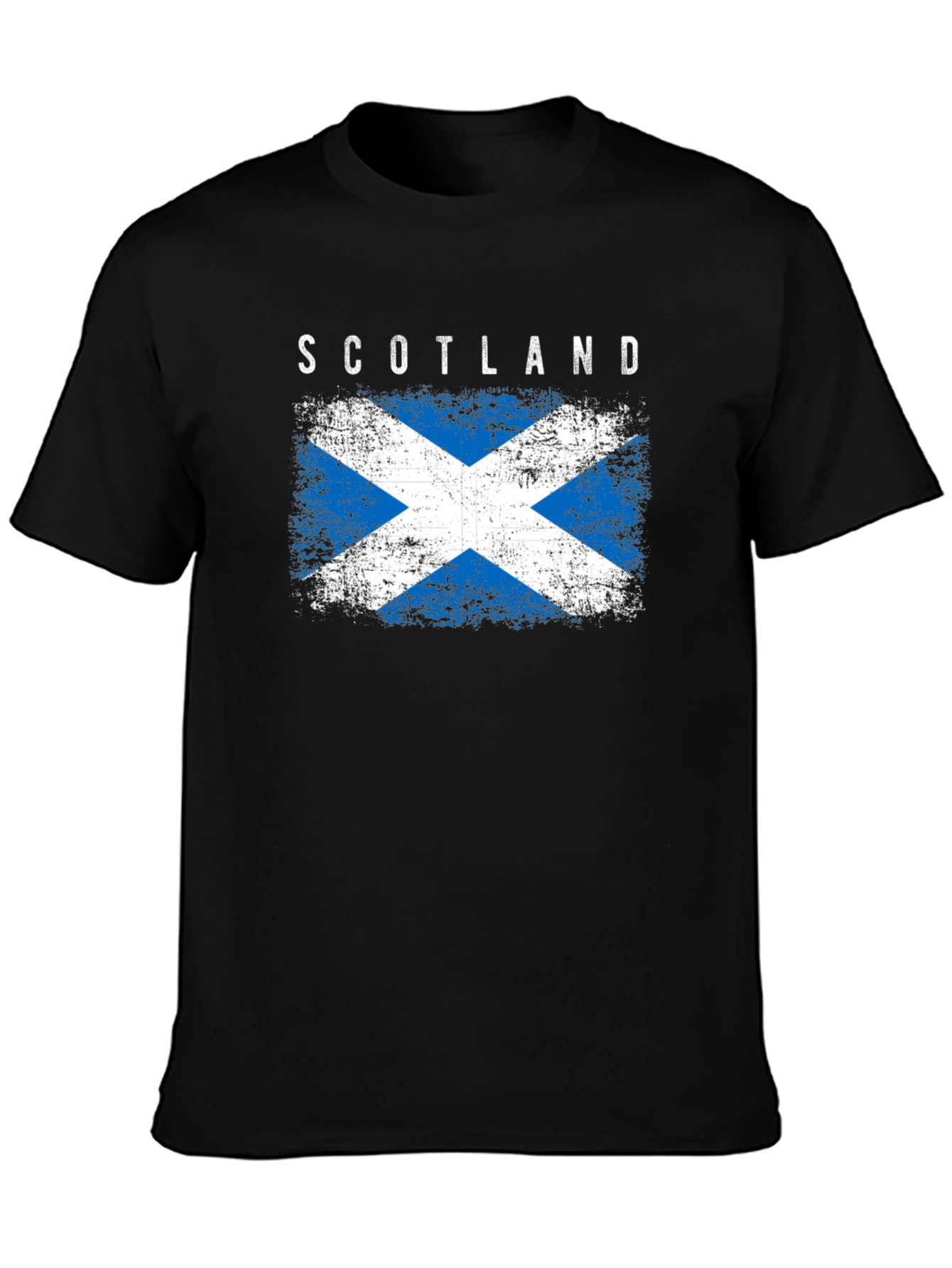 Scotland Flag Graphic Tee - Distressed Design