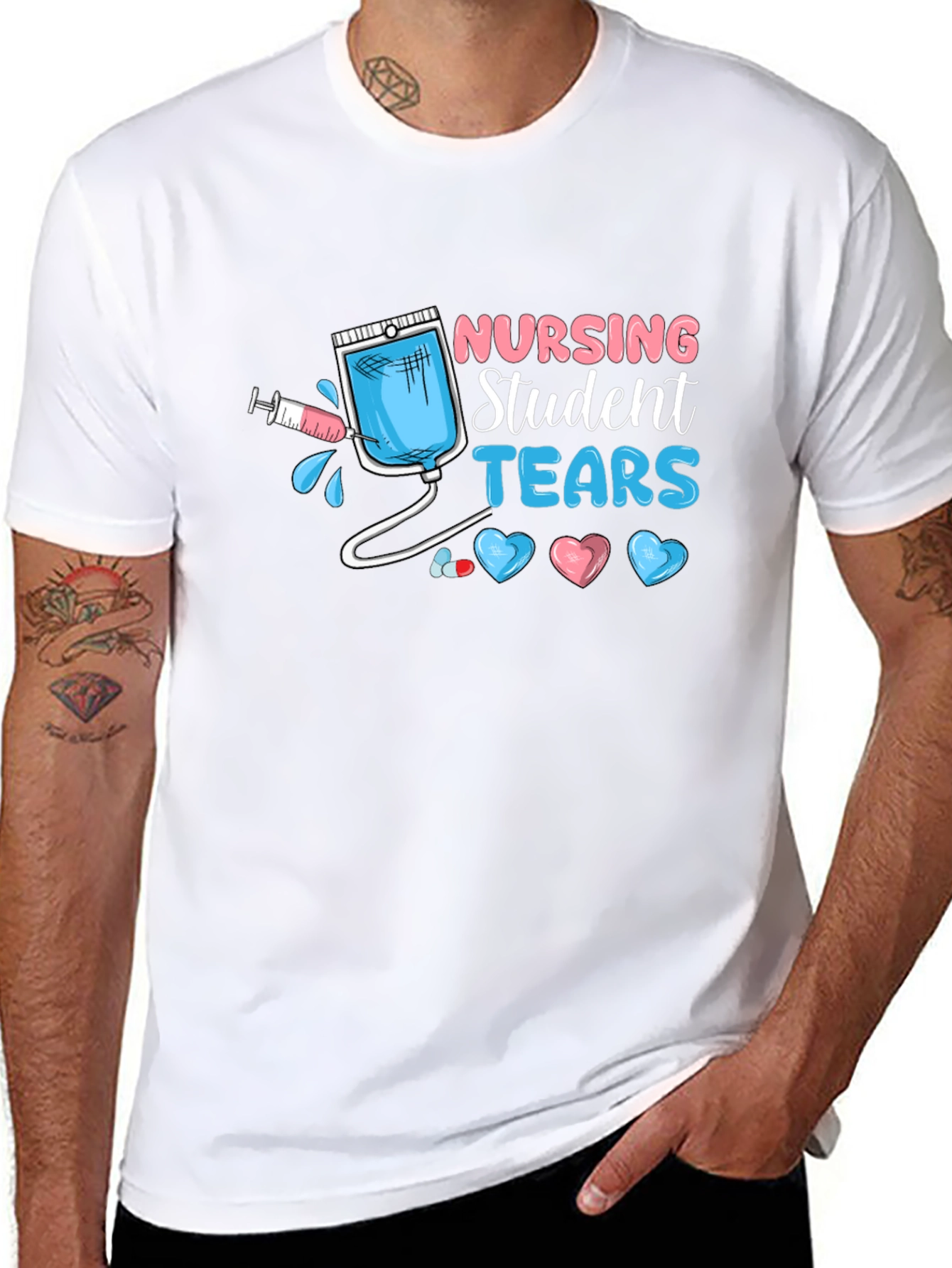 Nursing Student Tears Graphic T-Shirt