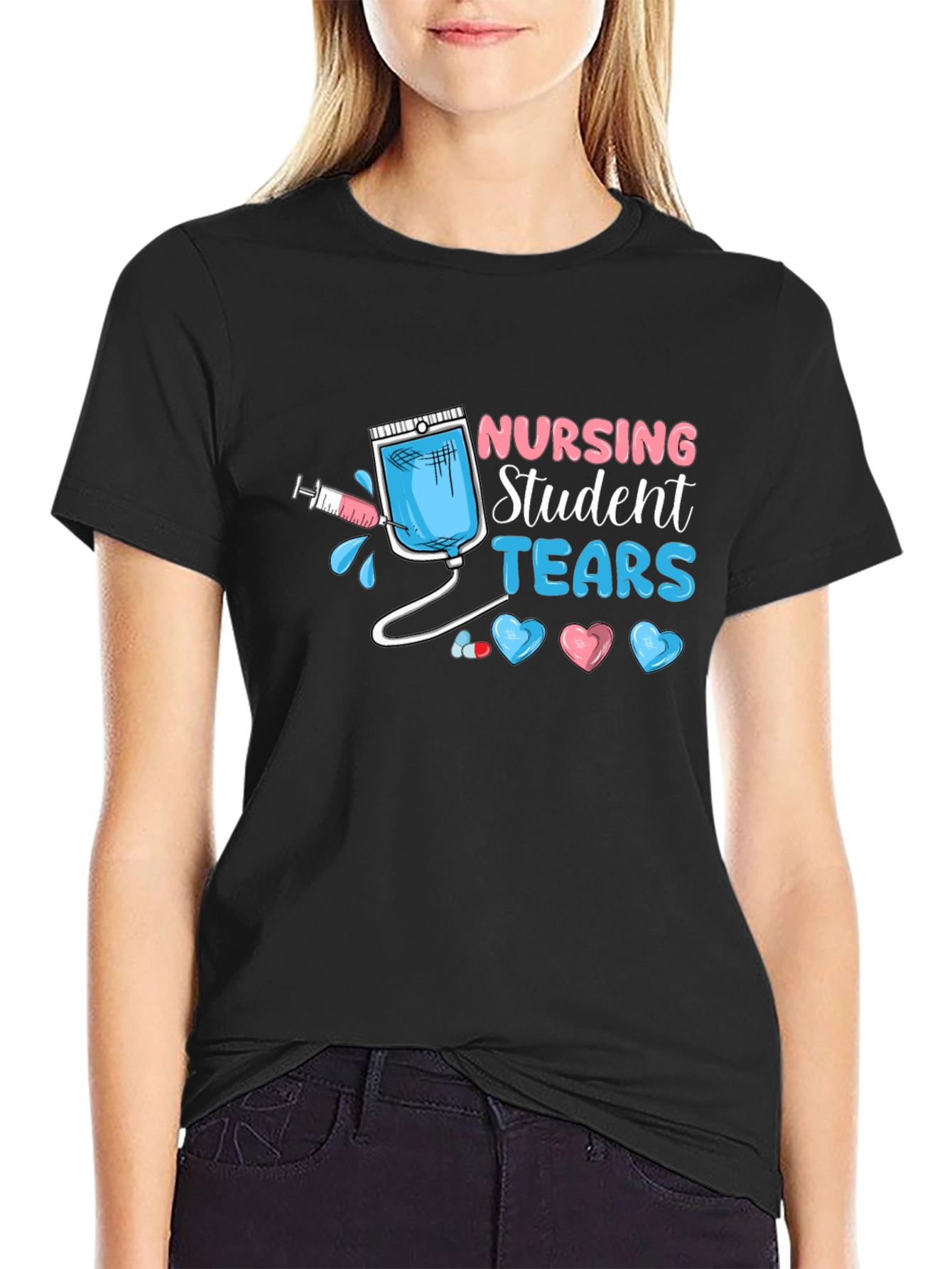 Nursing Student Tears Graphic T-Shirt
