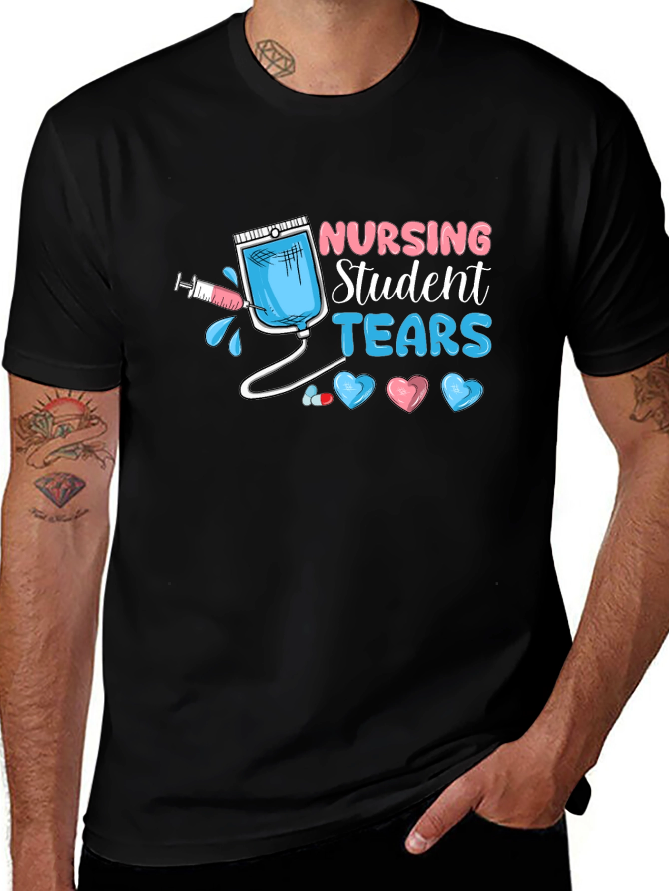 Nursing Student Tears Graphic T-Shirt