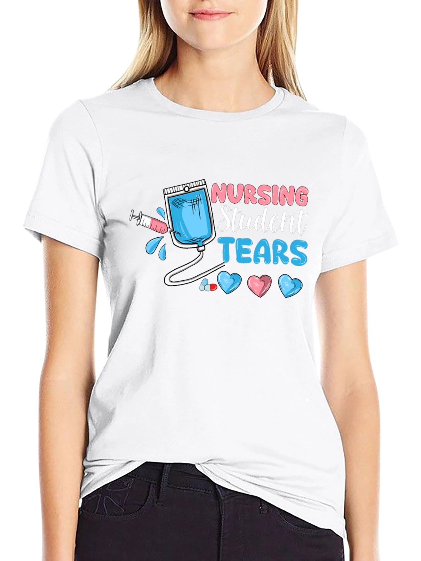 Nursing Student Tears Graphic T-Shirt