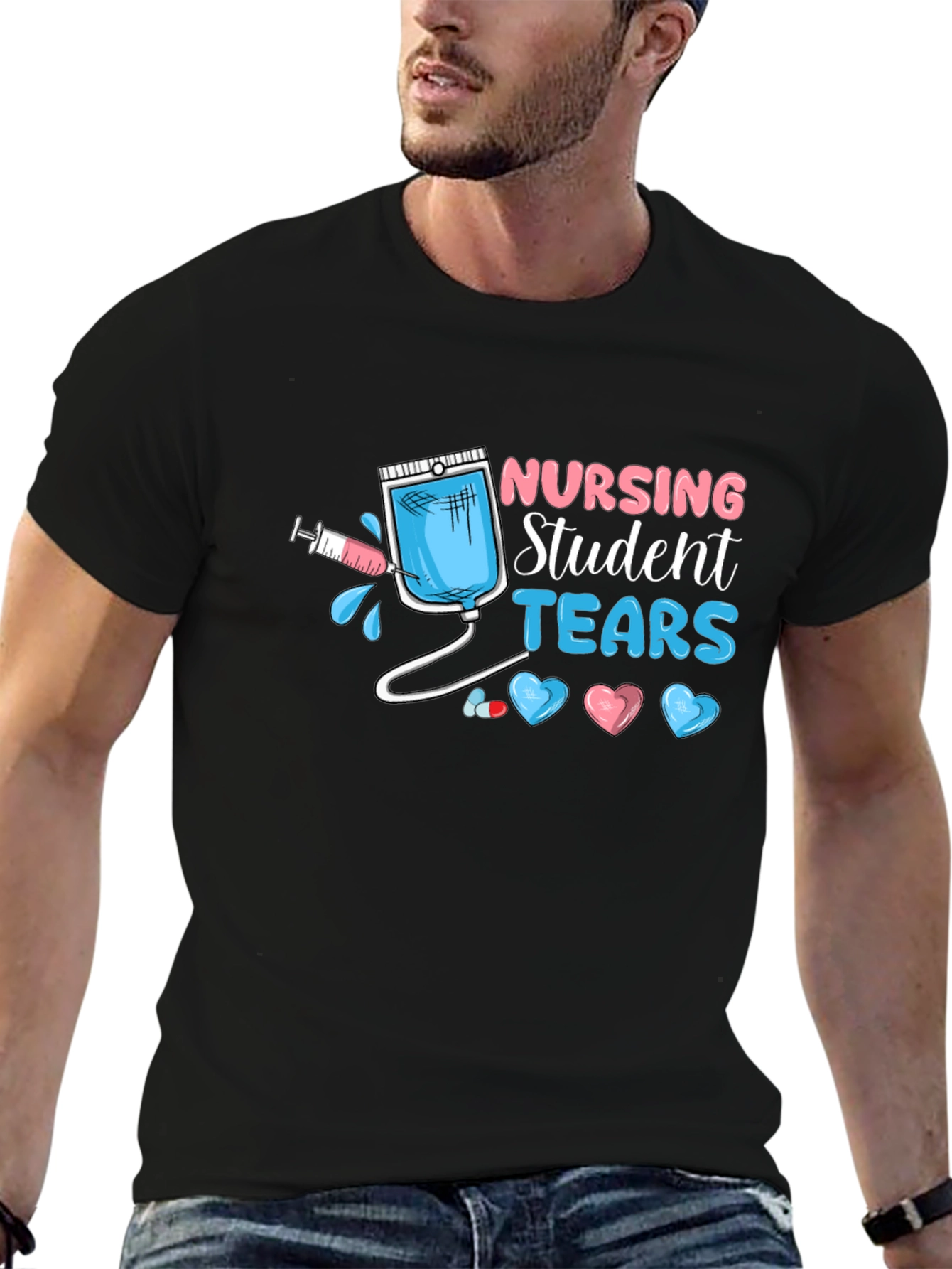 Nursing Student Tears Graphic T-Shirt