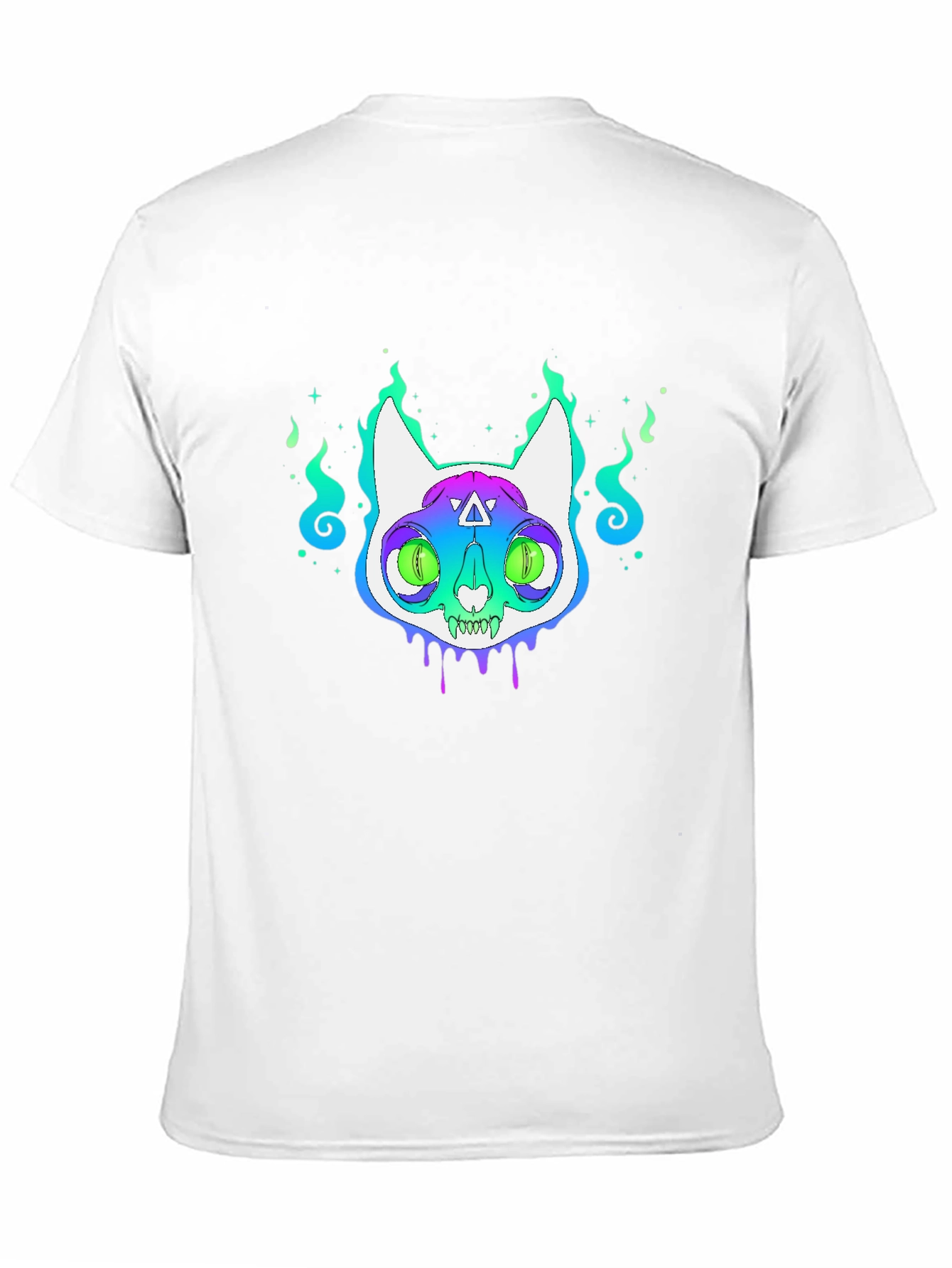 Mystic Cat Graphic Tee - Unisex Black T-Shirt