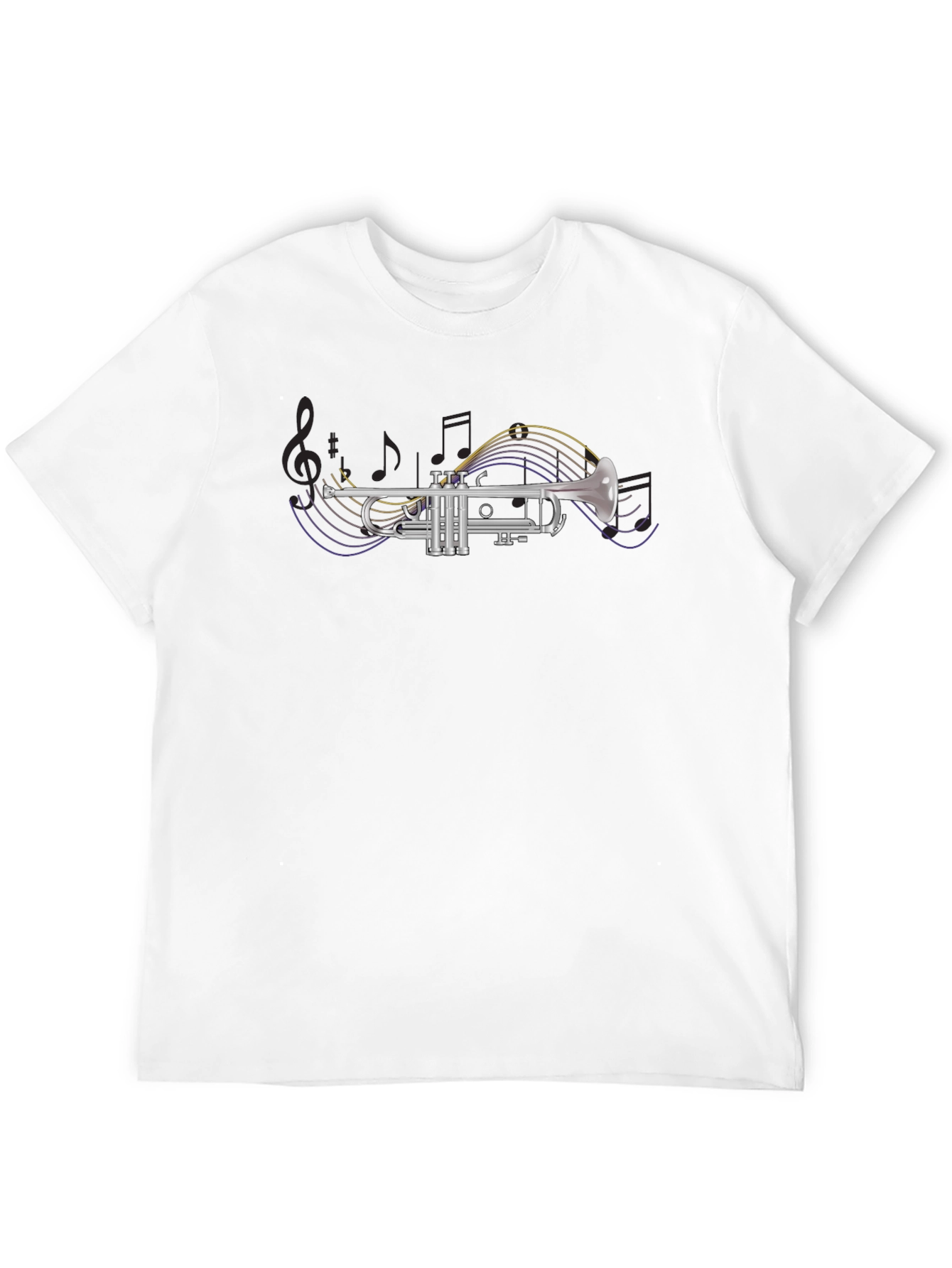 Trumpet Music Black T-Shirt