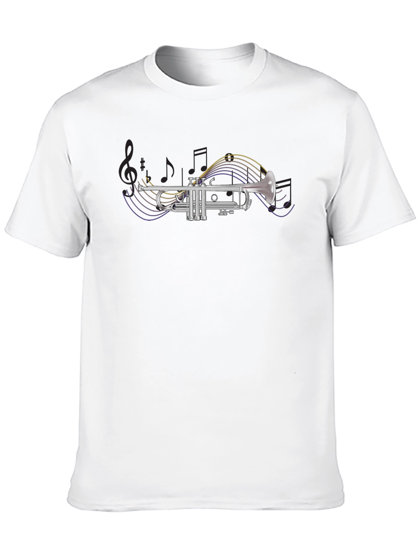 Trumpet Music Black T-Shirt