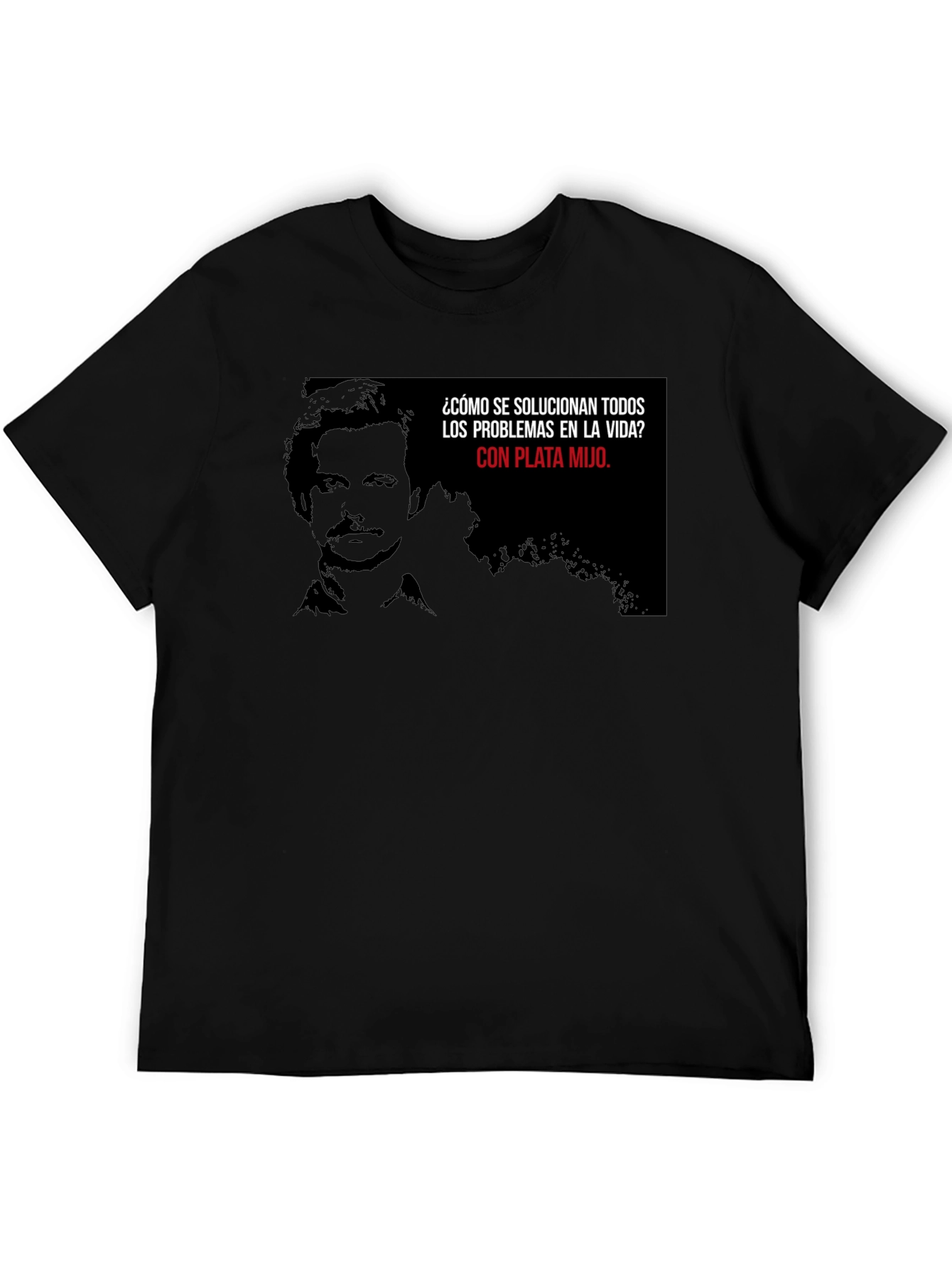 Pablo Escobar Plata Mijo T-Shirt - Black Cotton Blend