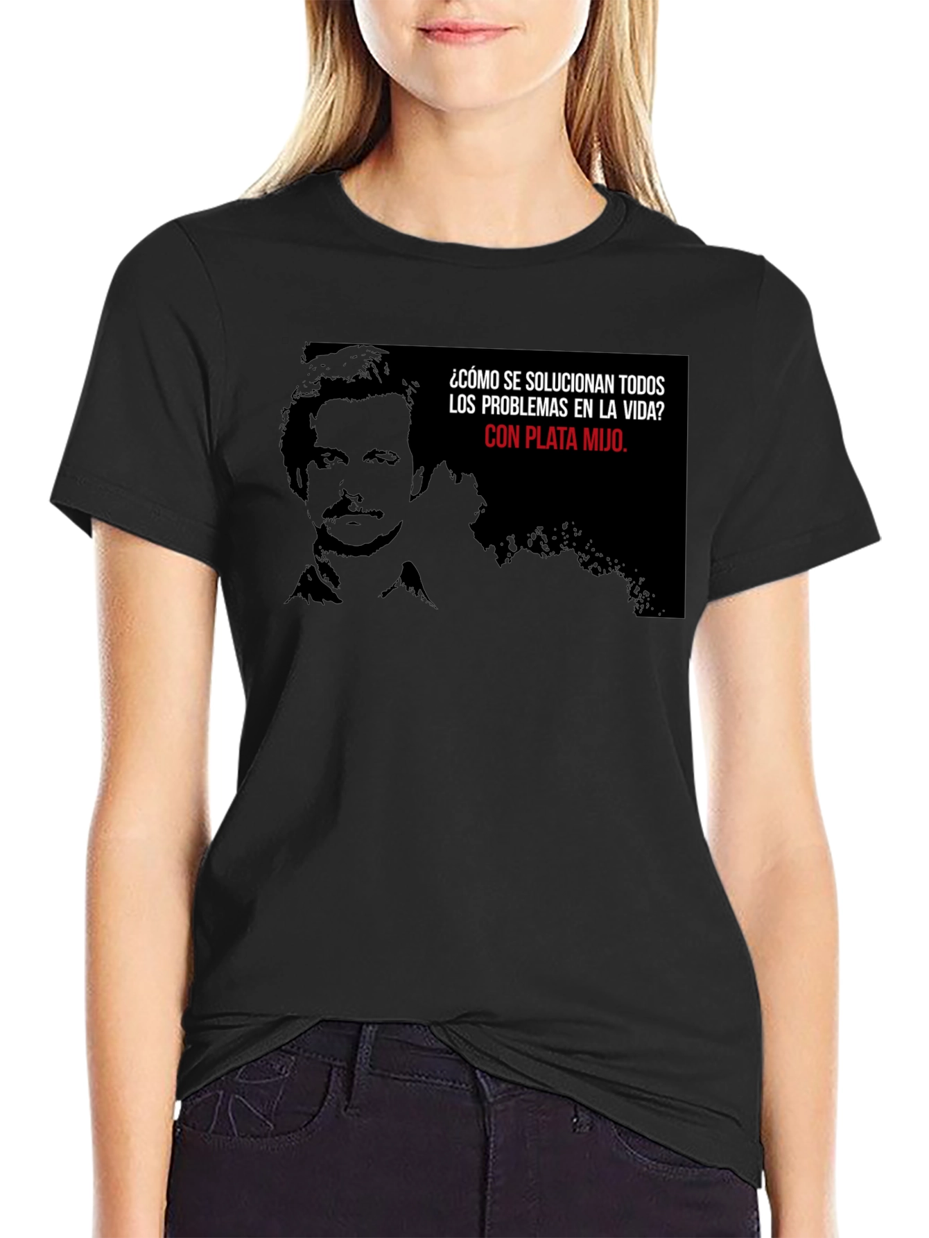 Pablo Escobar Plata Mijo T-Shirt - Black Cotton Blend