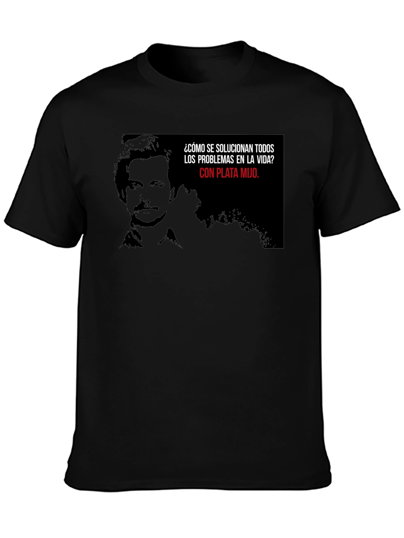 Pablo Escobar Plata Mijo T-Shirt - Black Cotton Blend