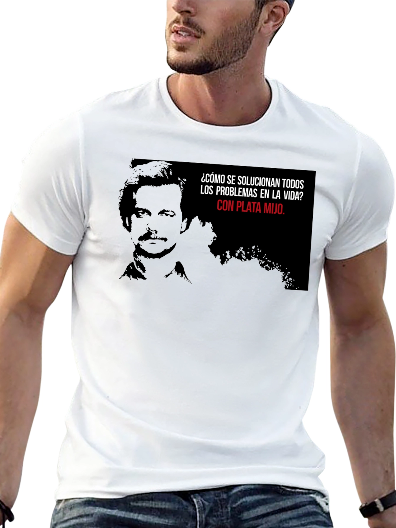Pablo Escobar Plata Mijo T-Shirt - Black Cotton Blend