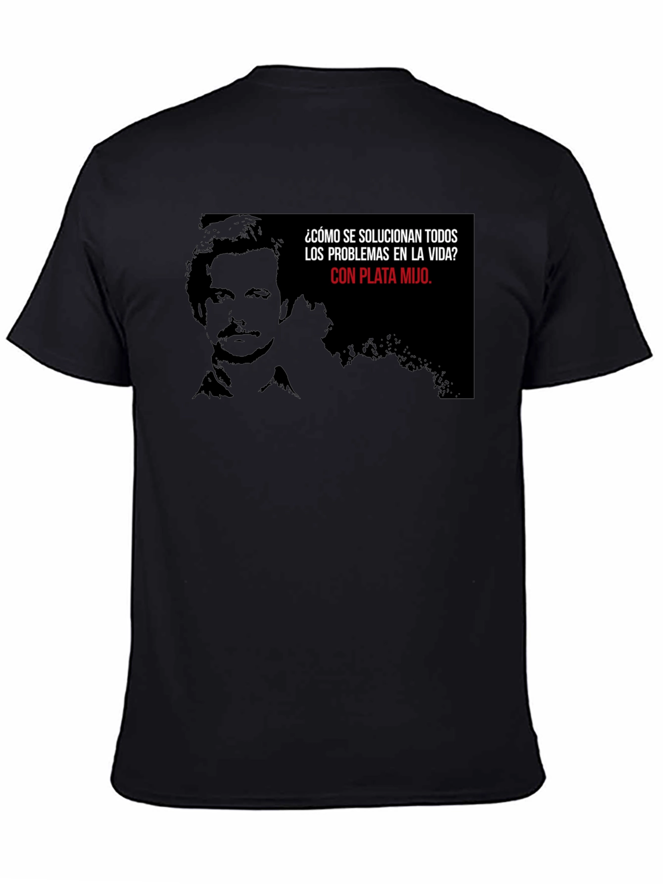 Pablo Escobar Plata Mijo T-Shirt - Black Cotton Blend