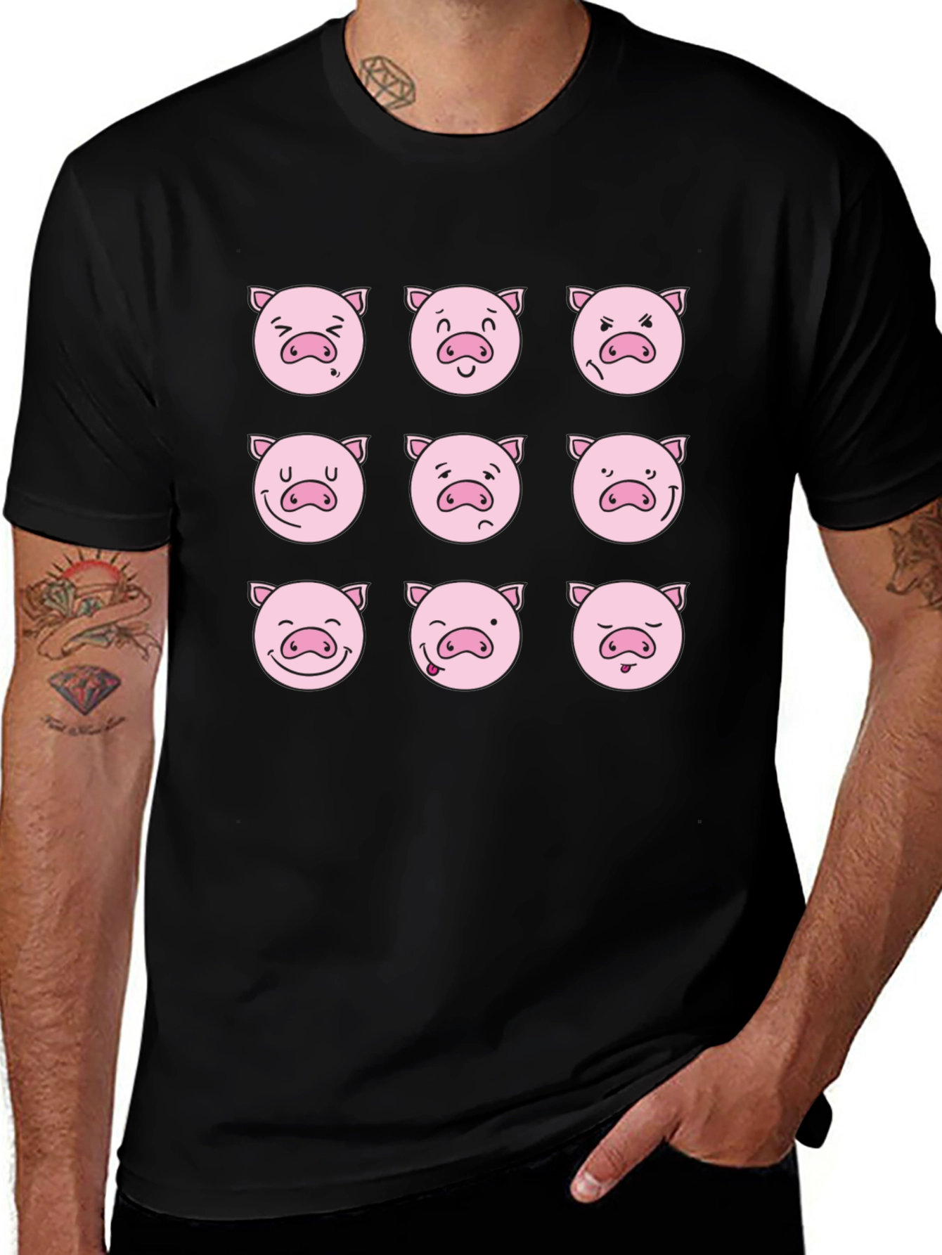 Pig Emoji Graphic Tee