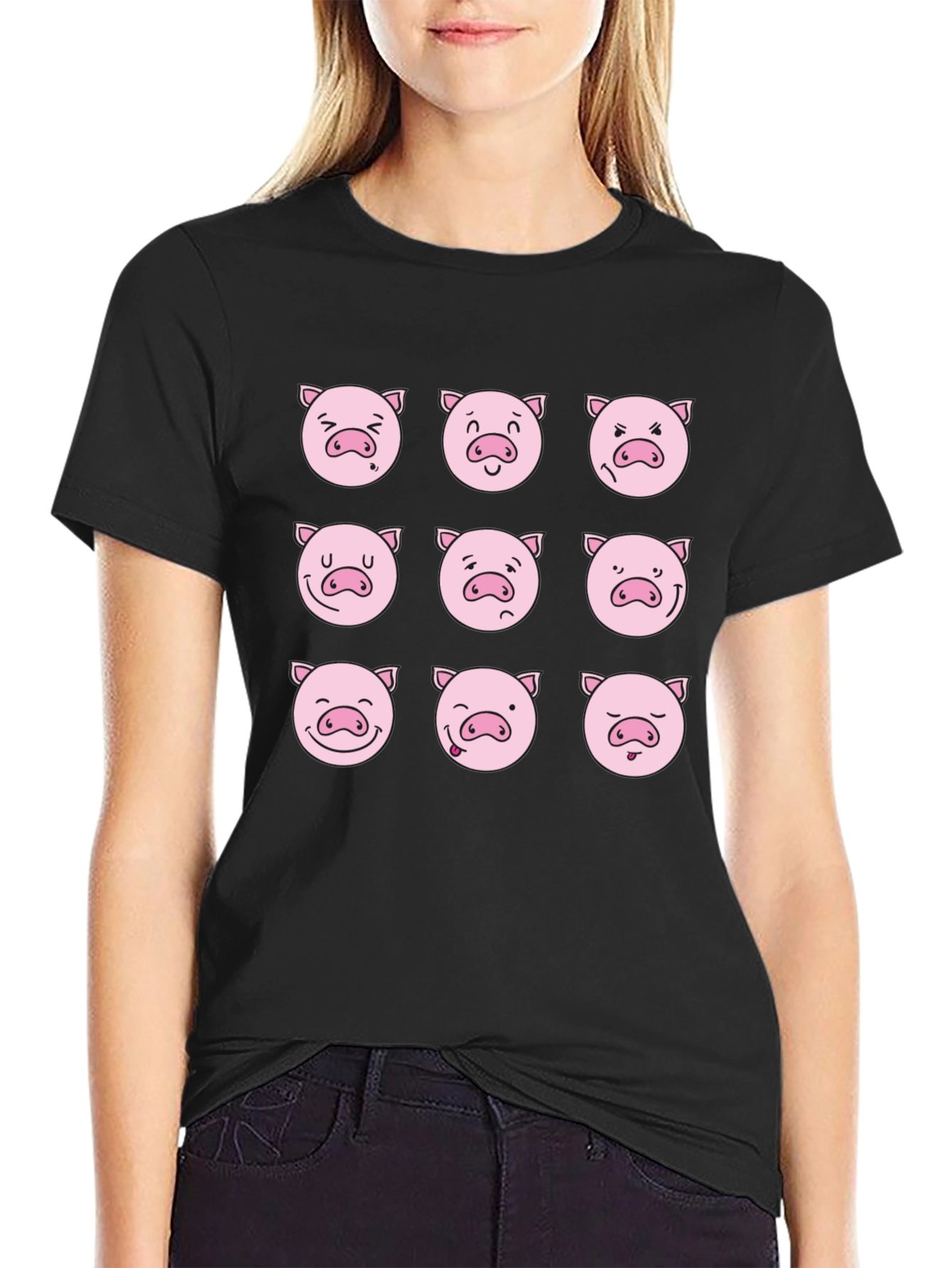 Pig Emoji Graphic Tee