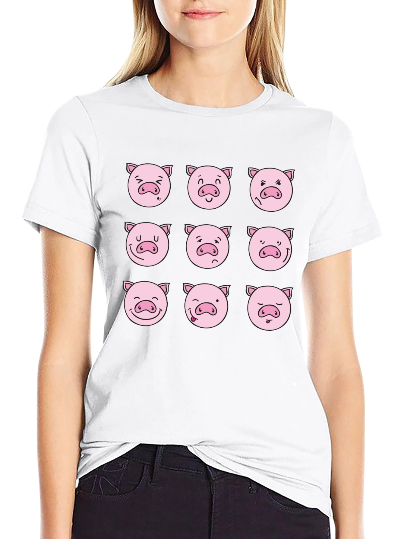 Pig Emoji Graphic Tee