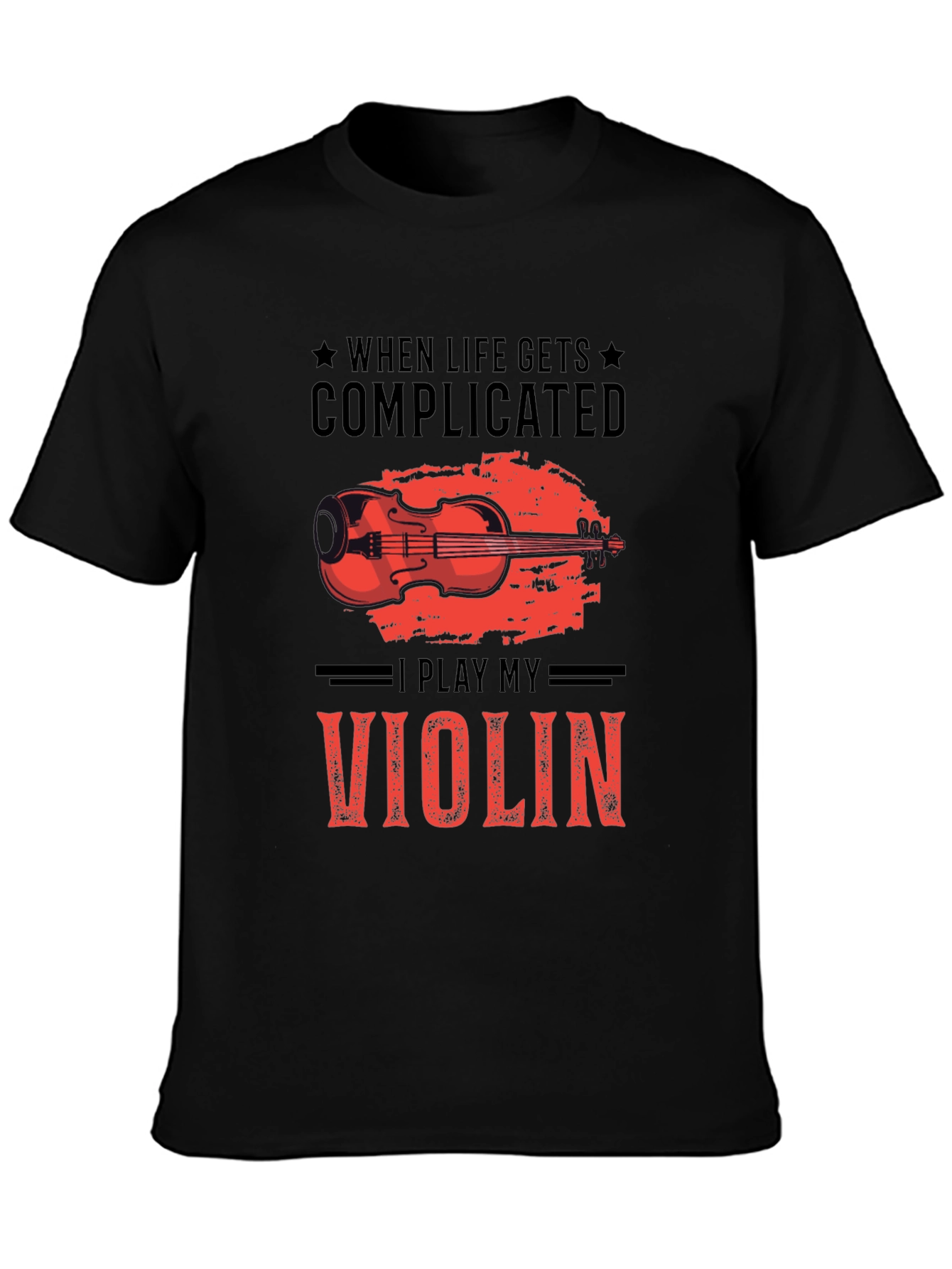Complicated Life Violin T-Shirt