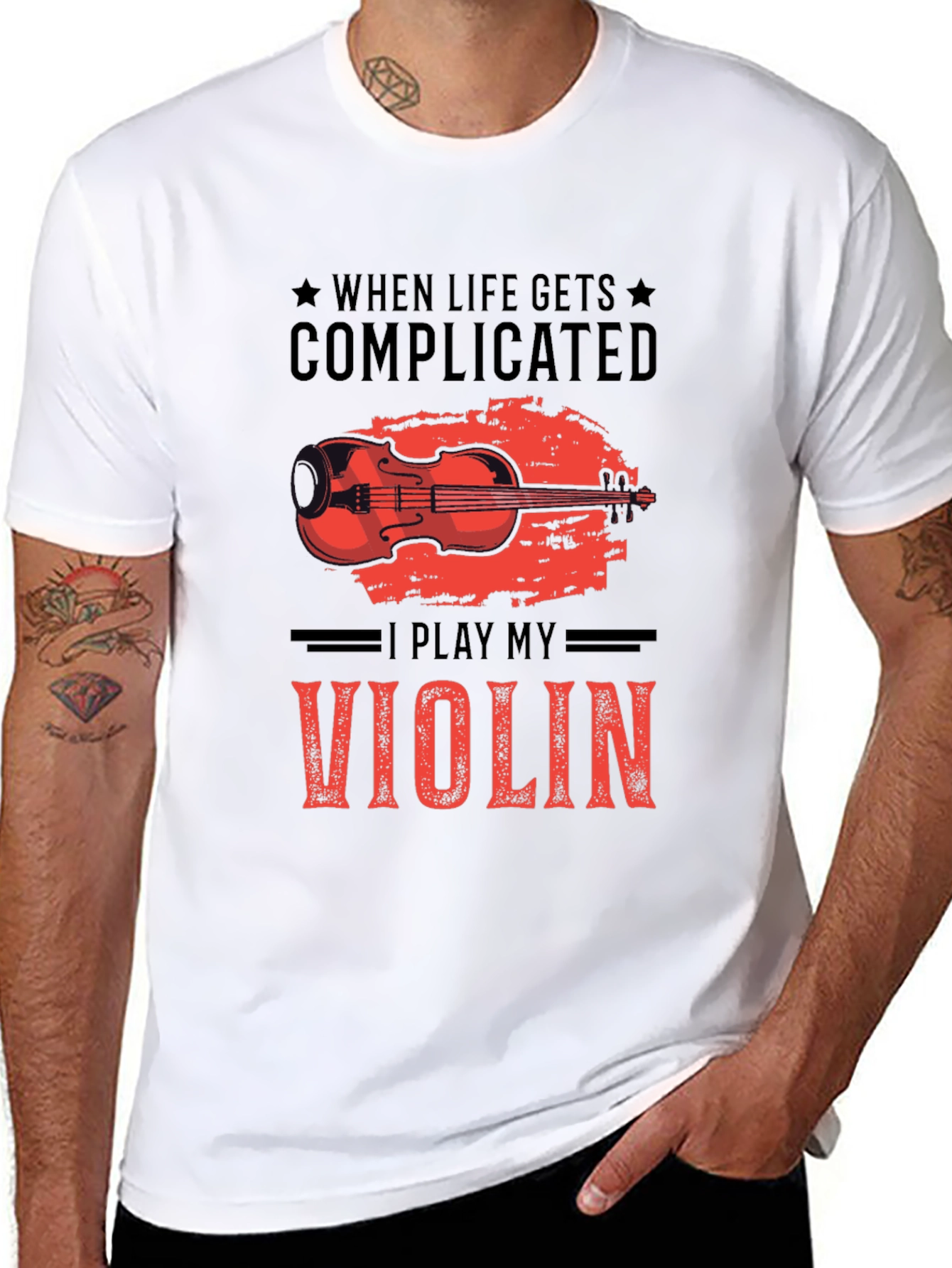 Complicated Life Violin T-Shirt